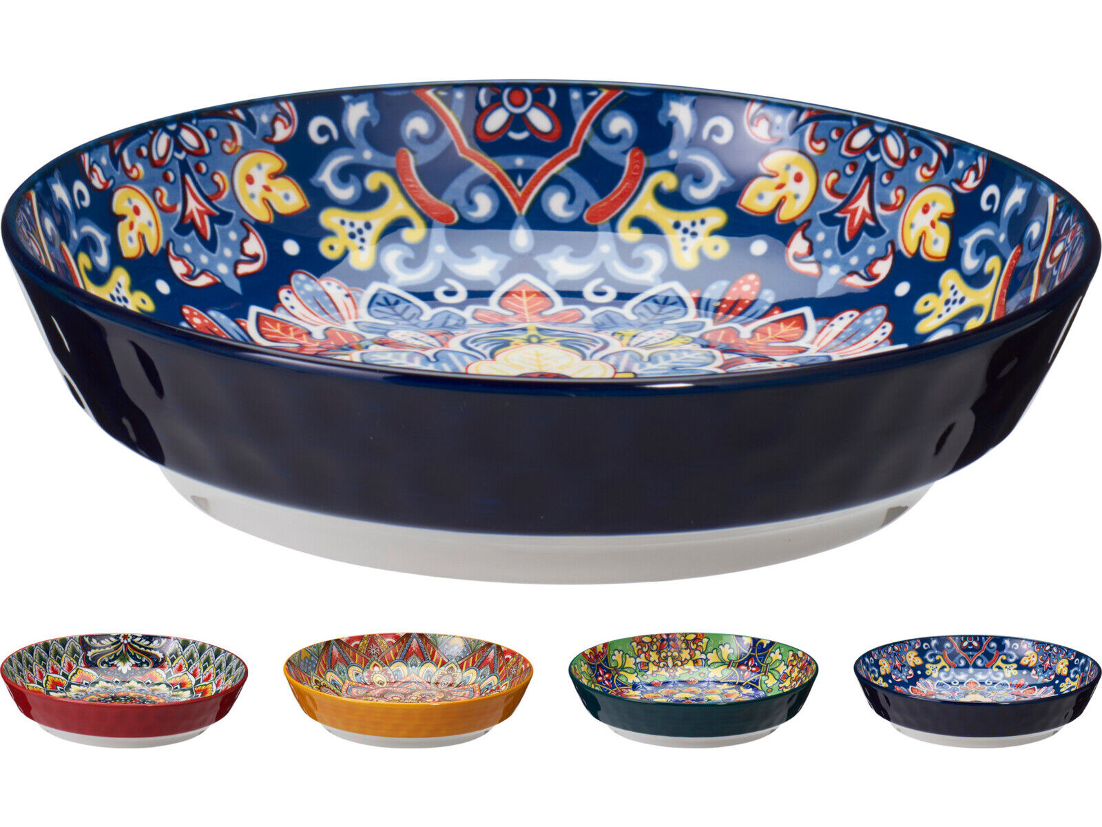 PRATO SOPA DECORADO PORCELANA 21CM MODELOS SORTIDOS image number 1