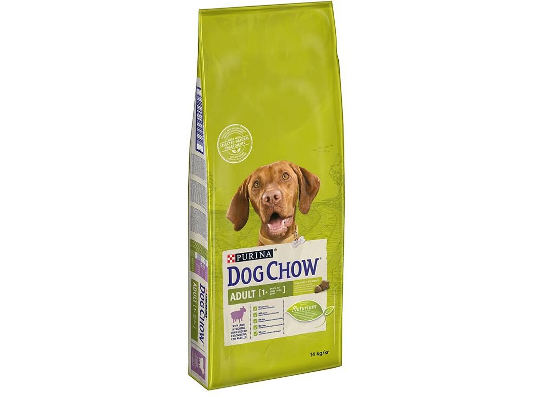 RA&Ccedil;&Atilde;O PARA C&Atilde;O ADULTO DOG CHOW COM BORREGO 14KG