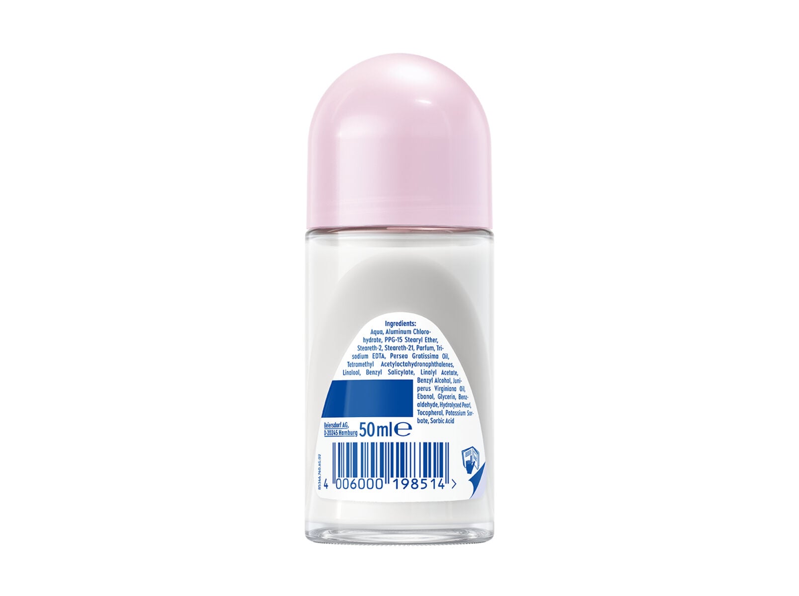 DESODORIZANTE ROLL-ON NIVEA PEARL & BEAUTY BLACK 50 ML image number 2