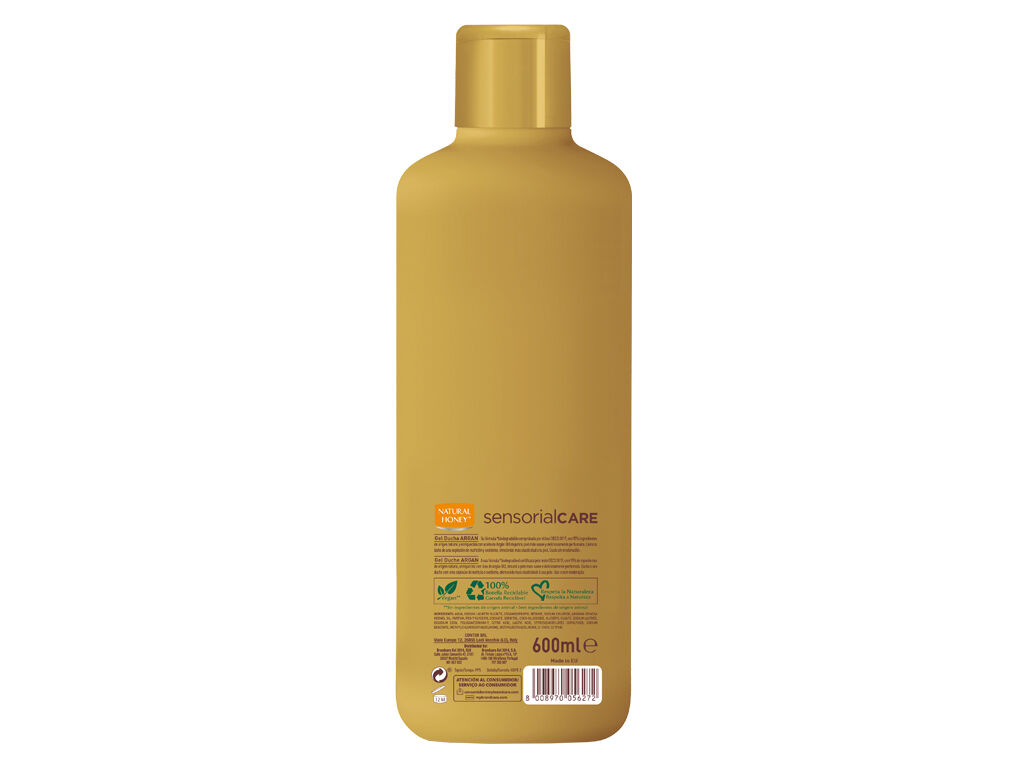 GEL BANHO NATURAL HONEY ARG&Atilde;O 1350 ML image number 1