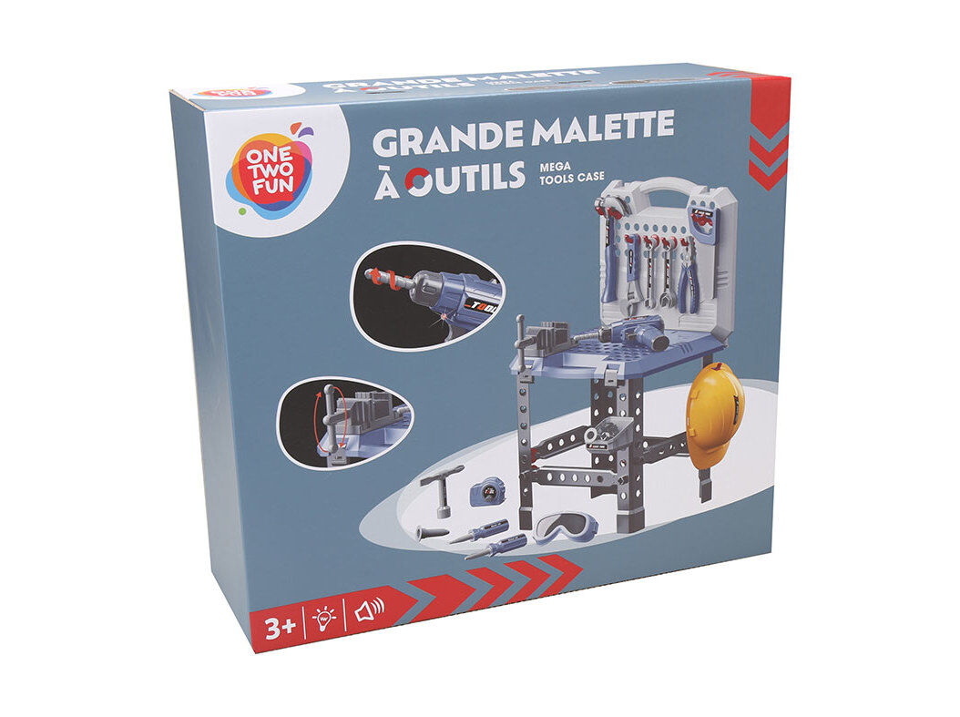 BANCADA TRABALHO ONE TWO FUN COM FERRAMENTAS 69 PE&Ccedil;AS image number 0