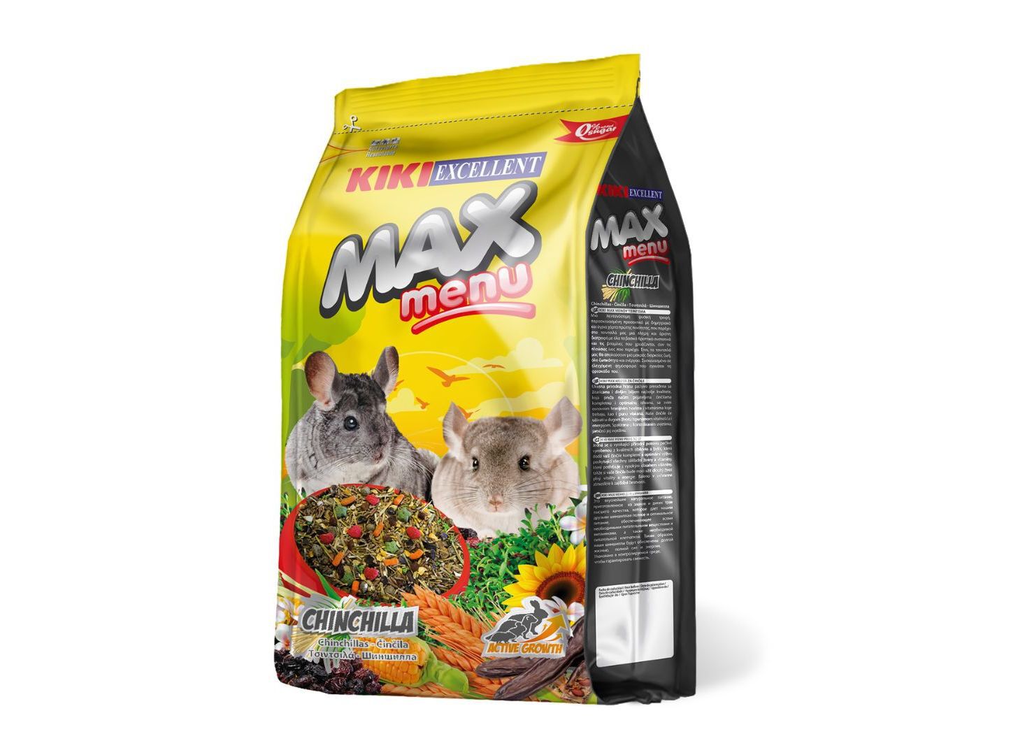 ALIMENTO PARA CHINCHILA KIKI MAX MENU 800G