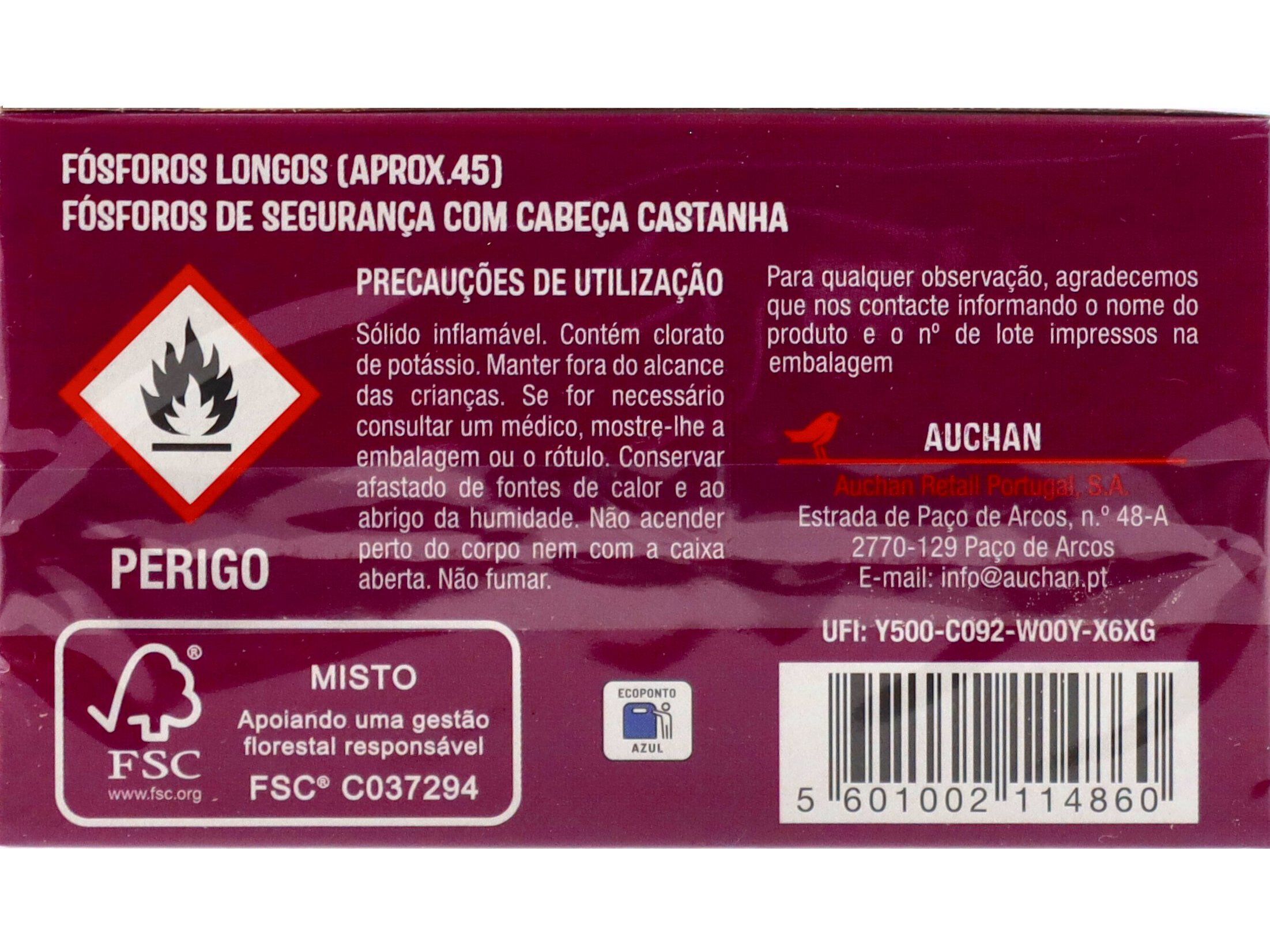 F&Oacute;SFOROS AUCHAN LONGOS PARA LAREIRA 3 UNIDADES image number 2