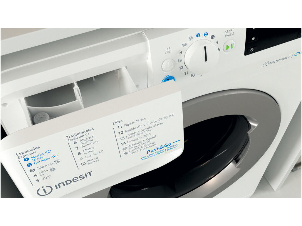 M&Aacute;QUINA DE LAVAR SECAR ROUPA INDESIT BDE 96436 WSV SPT (9/6KG D BRANCO) image number 3
