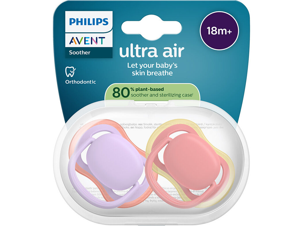 CHUPETA AVENT ULTRA AIR18M+ LISA ROS/LIL 2UN image number 0