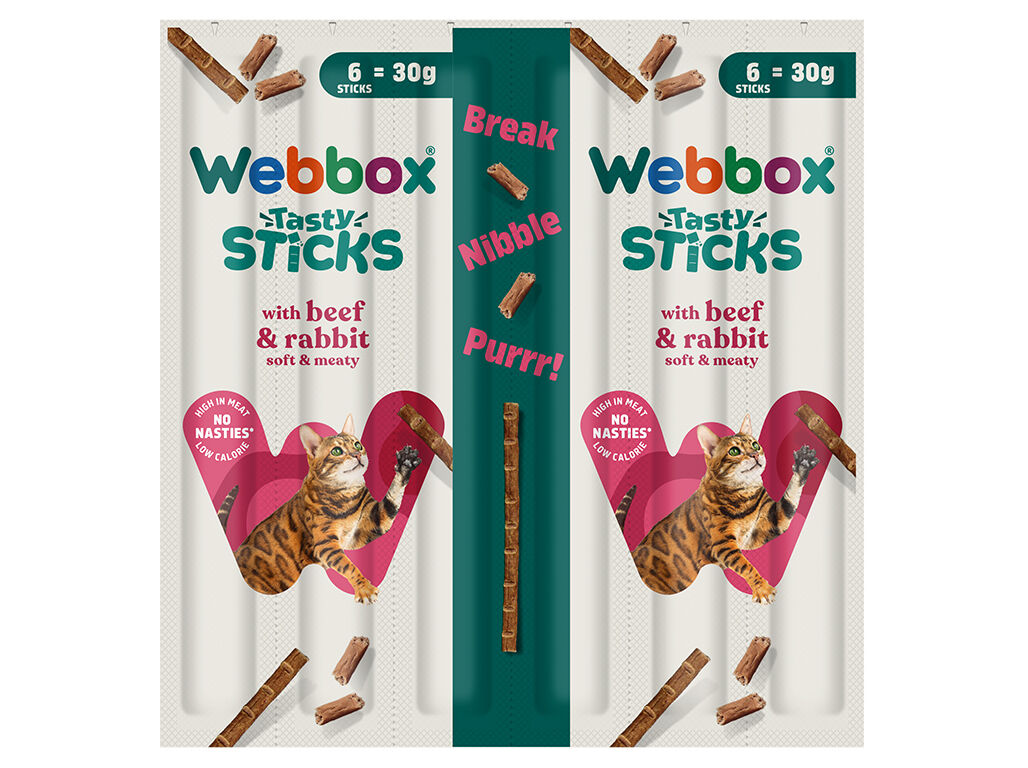 SNACK GATO WEBBOX VACA ECOELHO PACK 6 UNIDADES image number 1