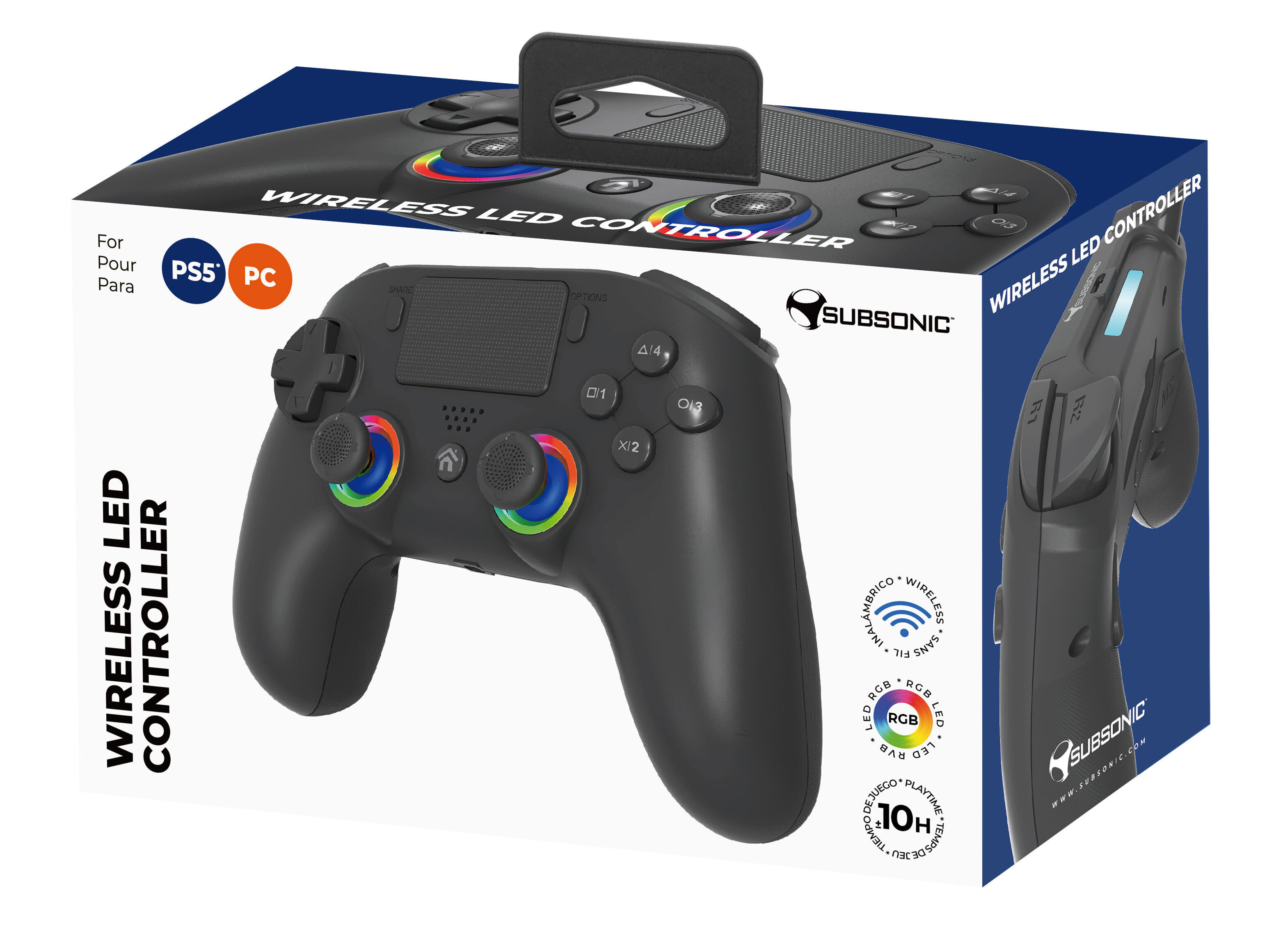 COMANDO WIRELESS PS5 CONTROLLER PRETO