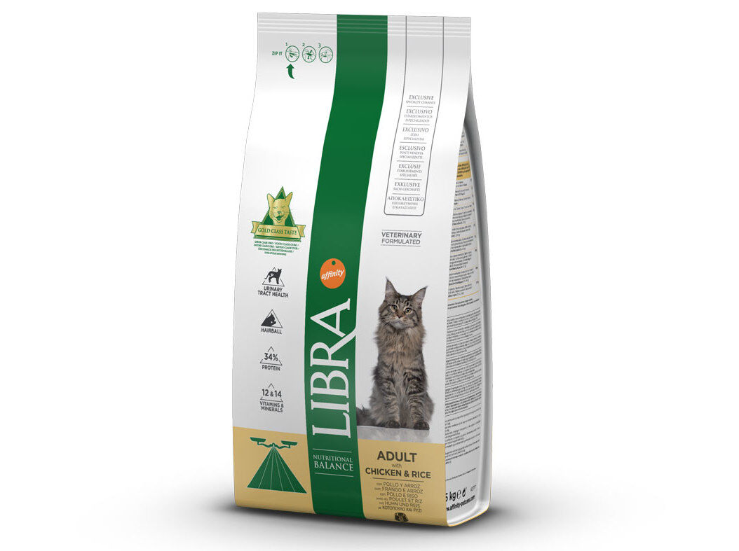 RA&Ccedil;&Atilde;O PARA GATO ADULTO LIBRA COM FRANGO 1.5KG