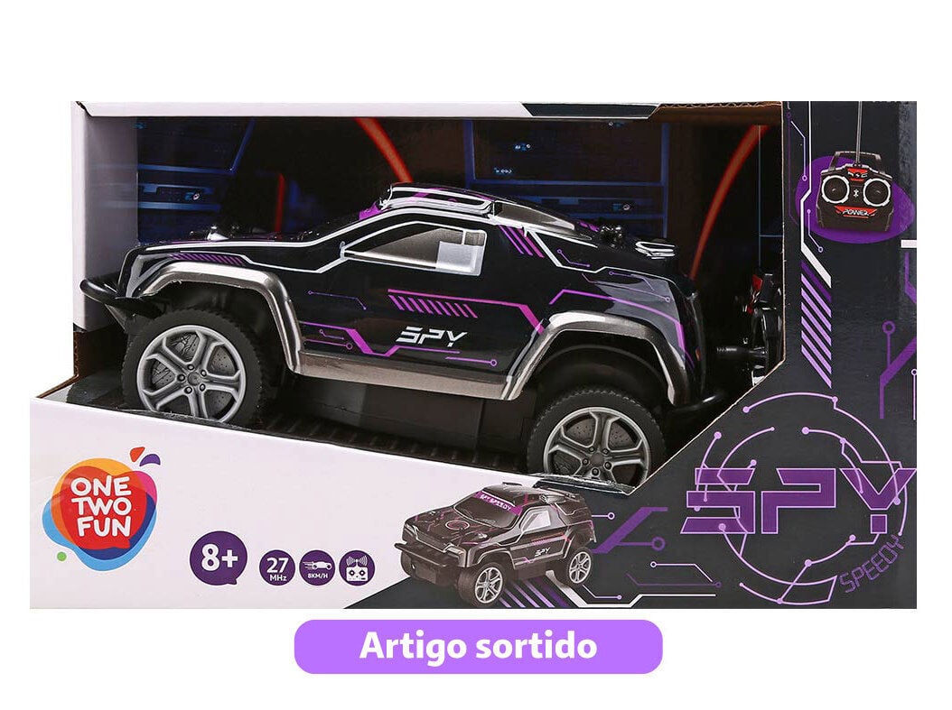 CARRO R/C 1:18 ONE TWO FUN 27MHZ SPEEDY SPY MODELOS SORTIDOS image number 2