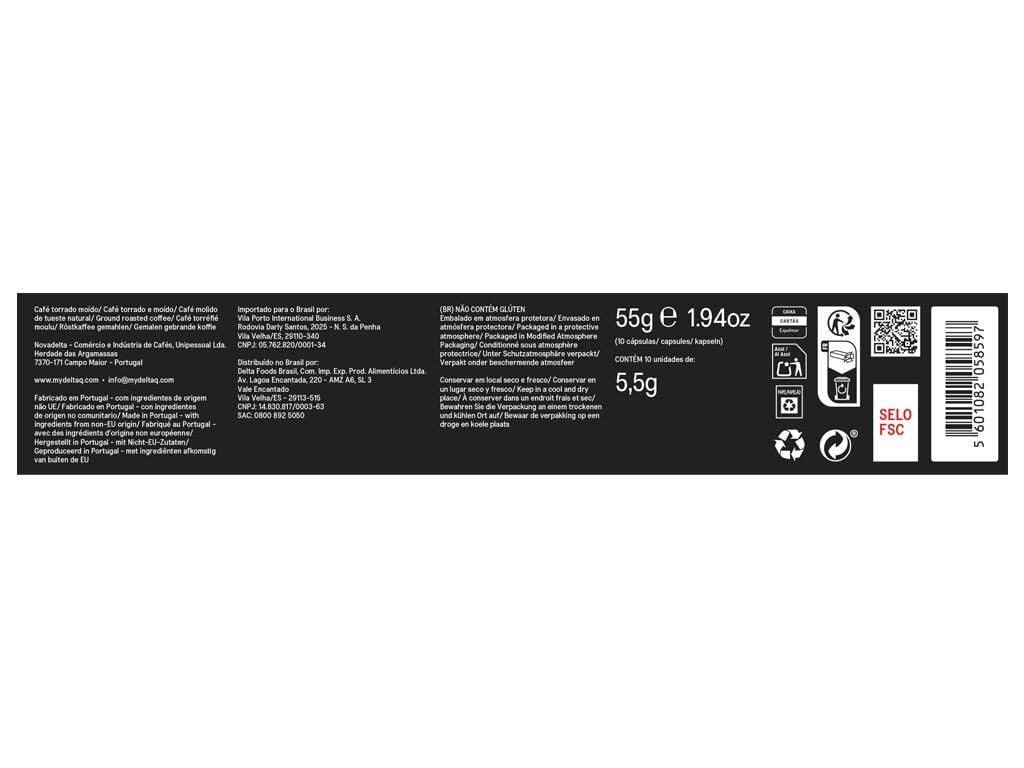 CAPSULAS DELTA Q LONG ESPRESSO 10 UN image number 1