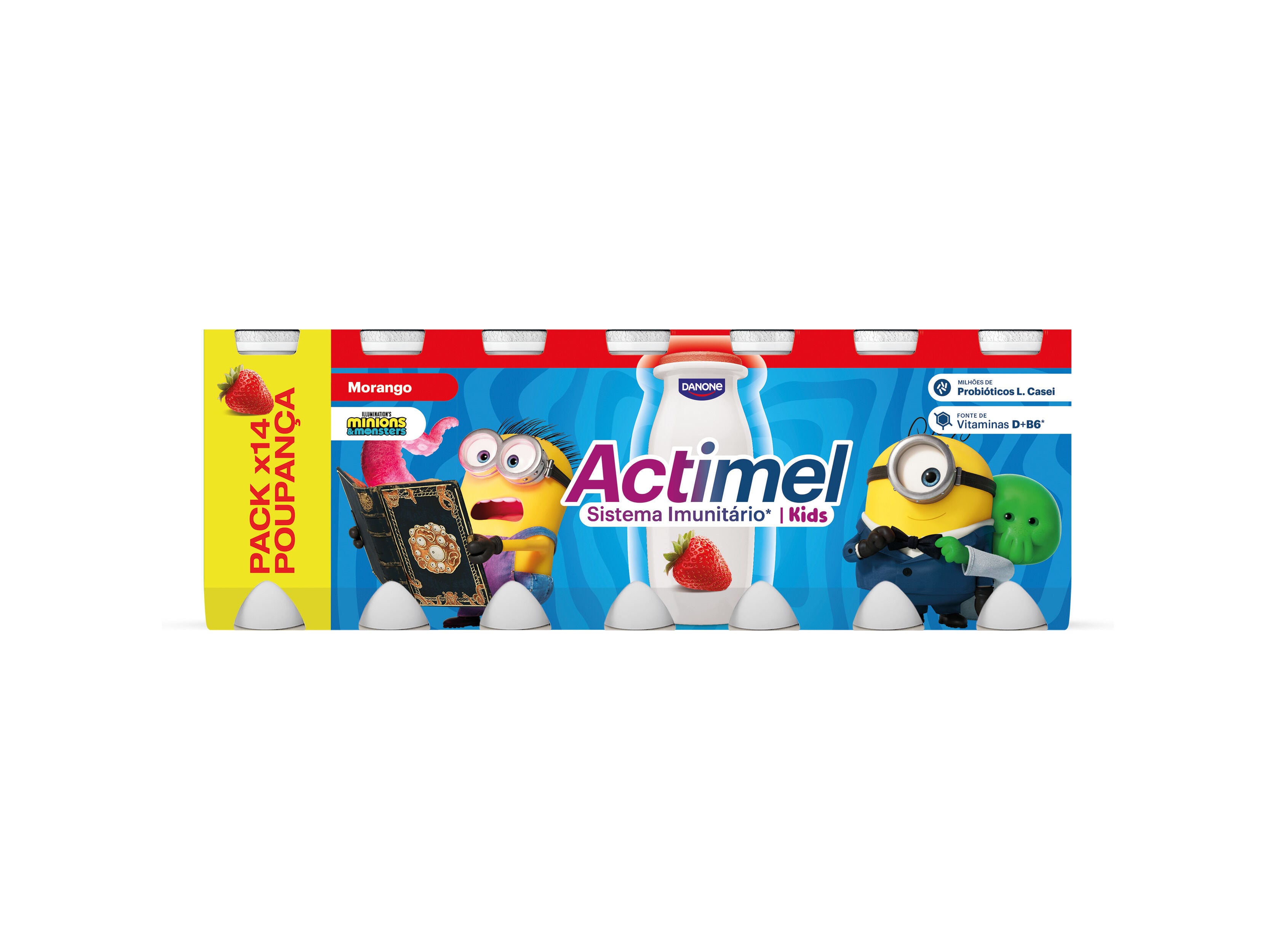 IOGURTE INFANTIL ACTIMEL MORANGO 14X100G