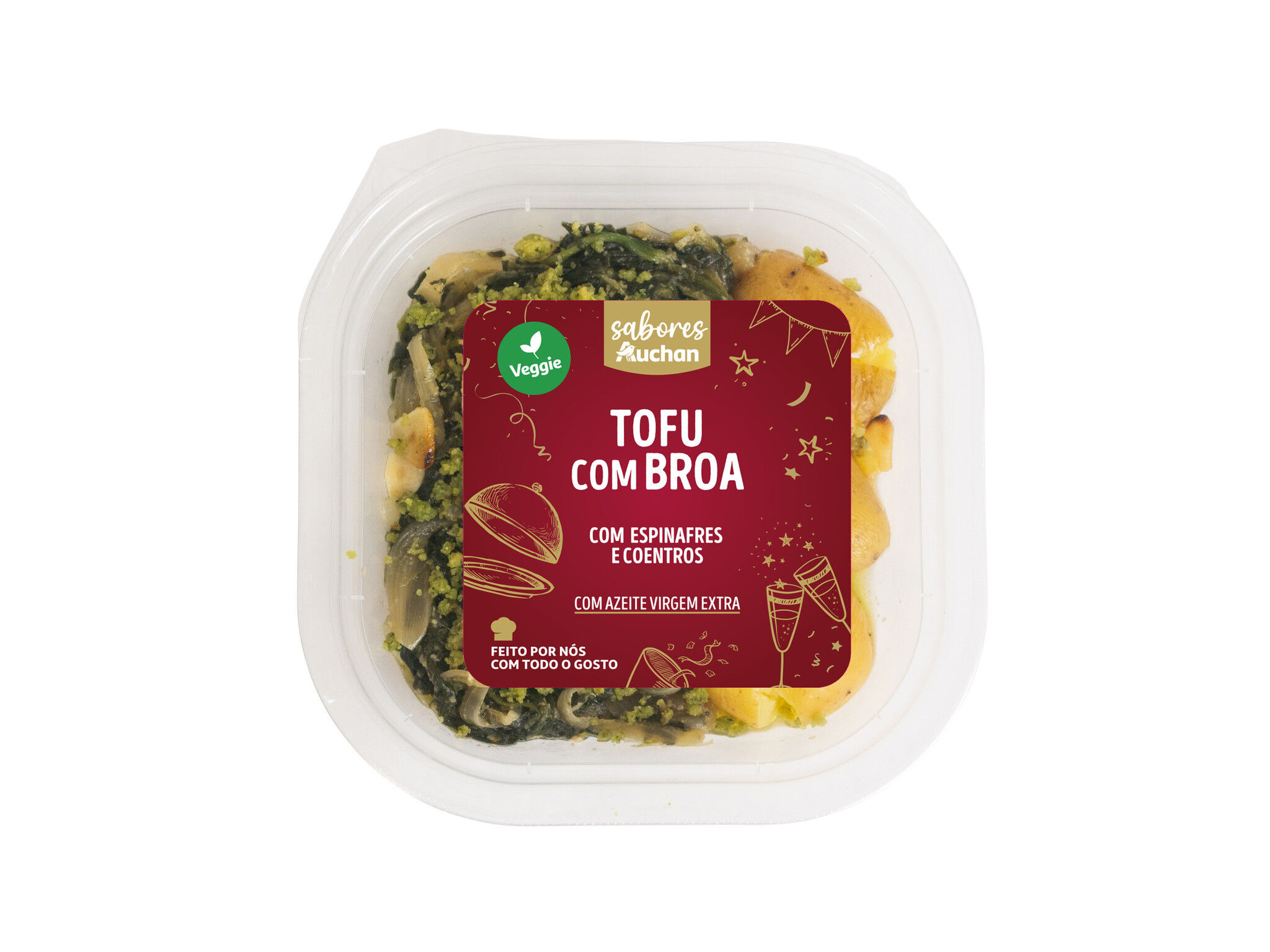 TOFU COM BROA SABORES AUCHAN 340 G