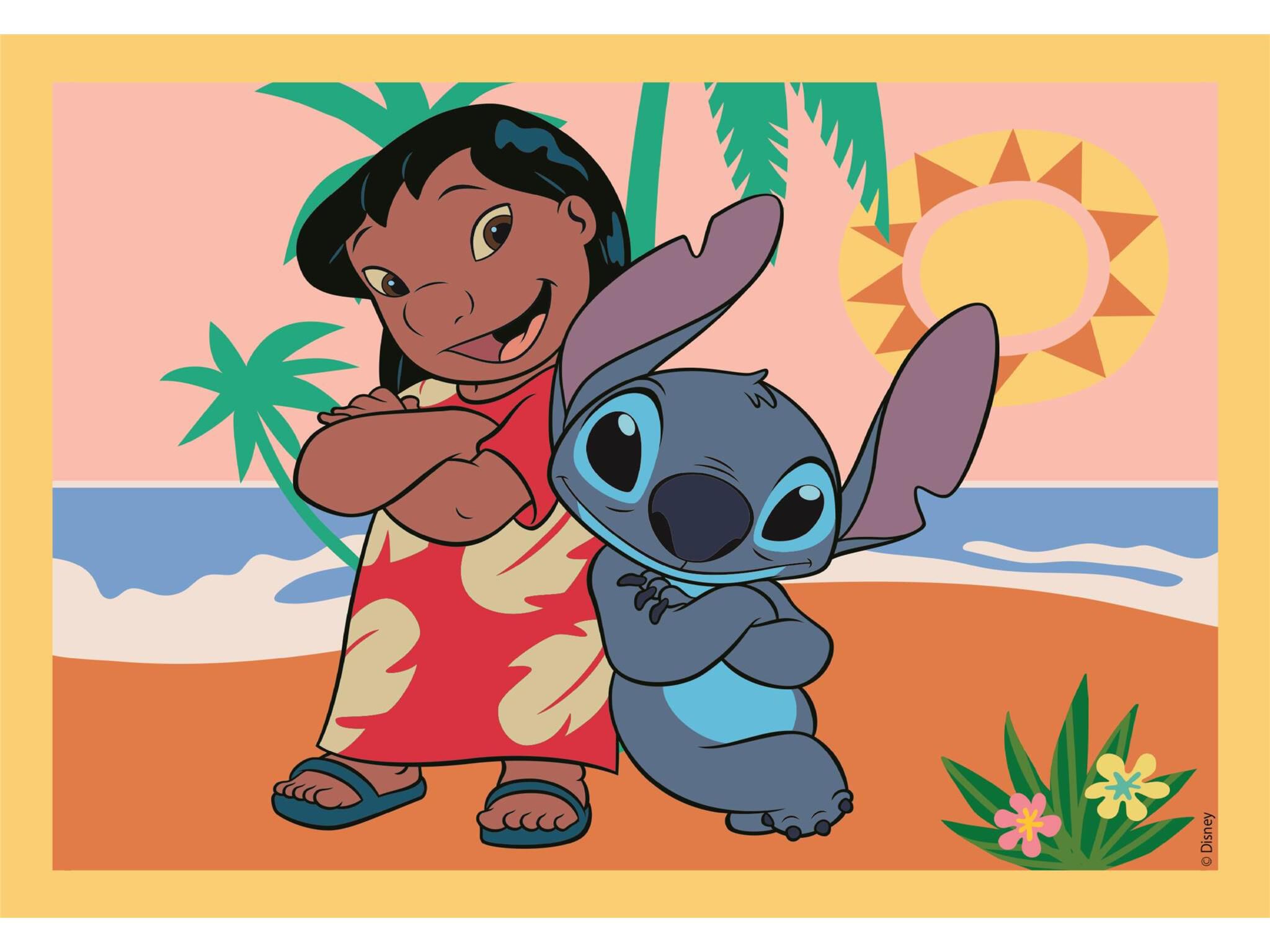 PUZZLE CLEMENTONI DISNEY STITCH 4 EM 1 image number 2