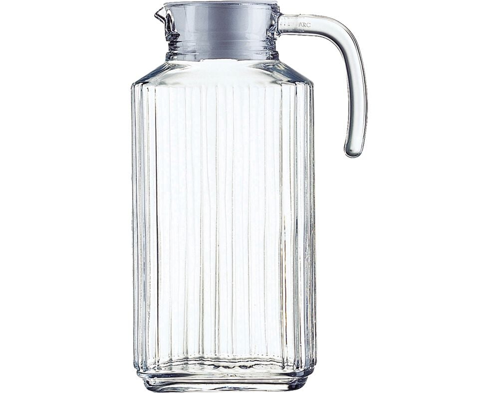 JARRO QUADRO LUMINARC VIDRO COM TAMPA 1.7L