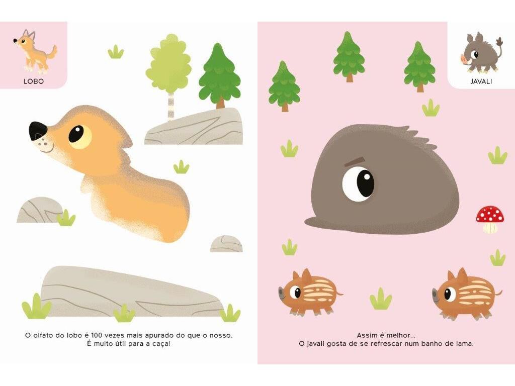 AUTOCOLANTES DIVERTIDOS ANIMAIS DA FLORESTA image number 1