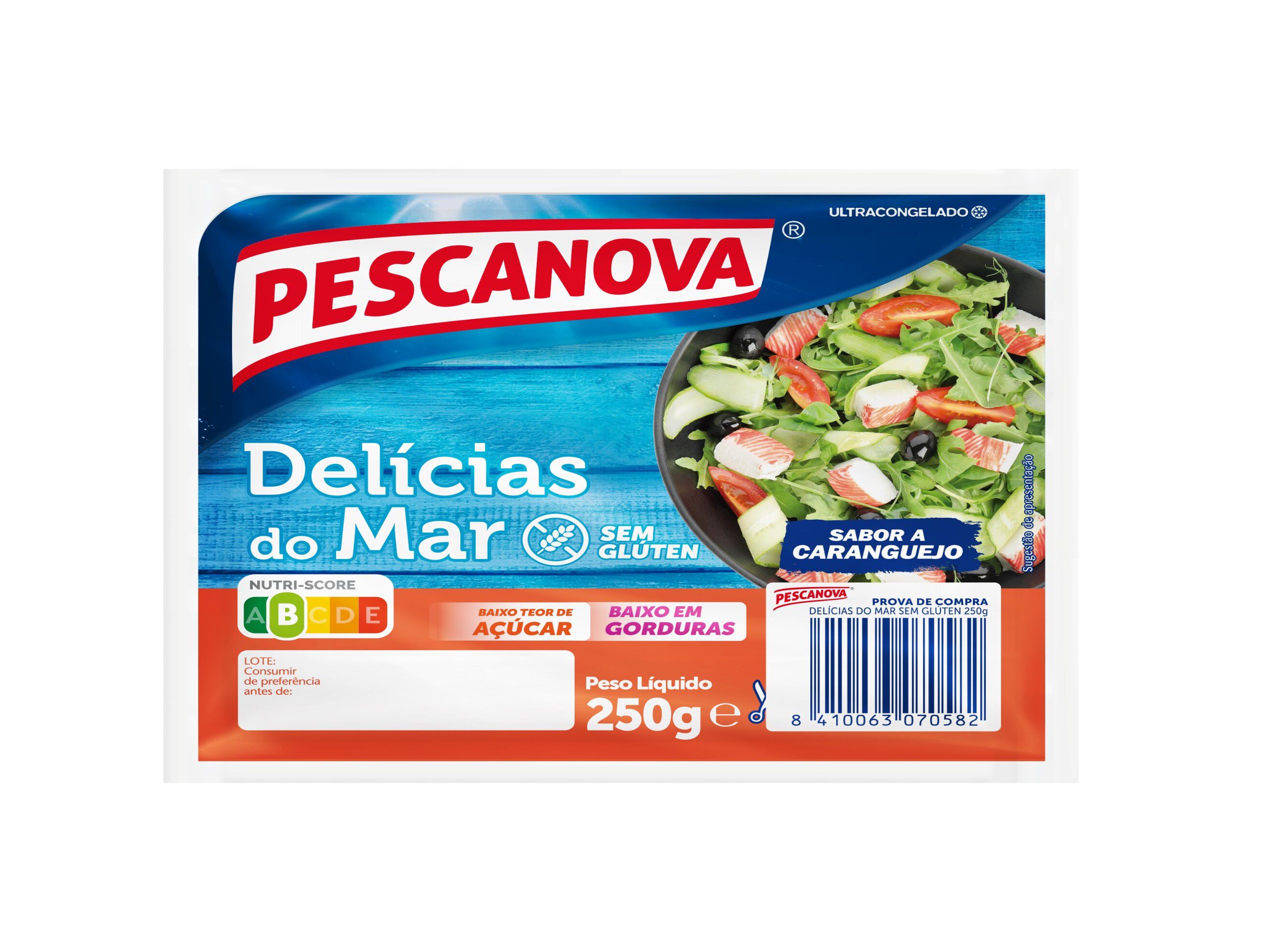 DELICIAS DO MAR PESCANOVA DELICIAS DO MAR SEM GLUTEN 250G