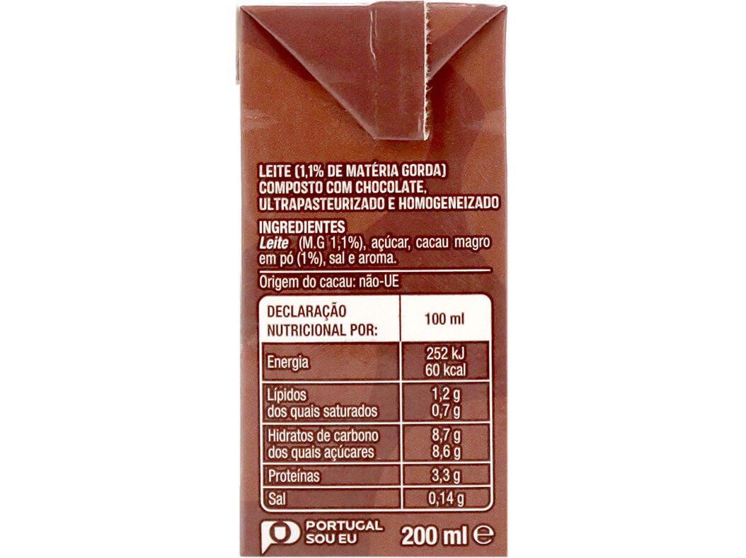 LEITE COM CHOCOLATE AUCHAN 200ML image number 2