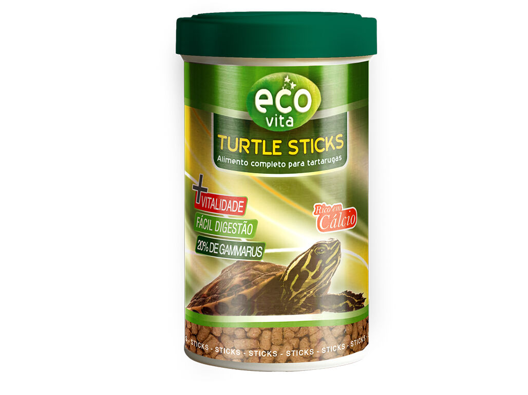 ALIMENTO PARA TARTARUGA ECO-VITA TURTLE STICKS 250ML