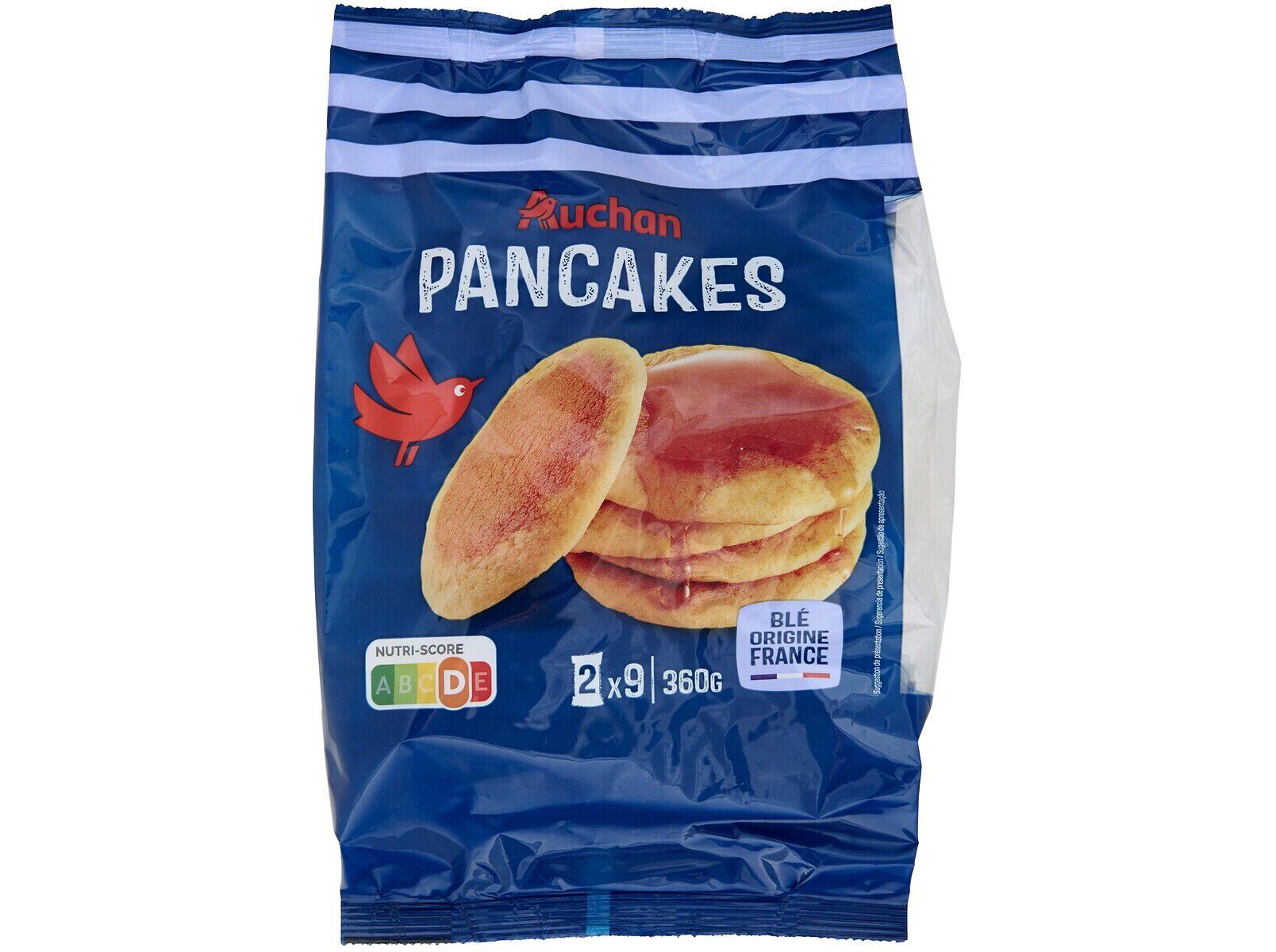 PANQUECAS AUCHAN SIMPLES 9X2UN 360G image number 0