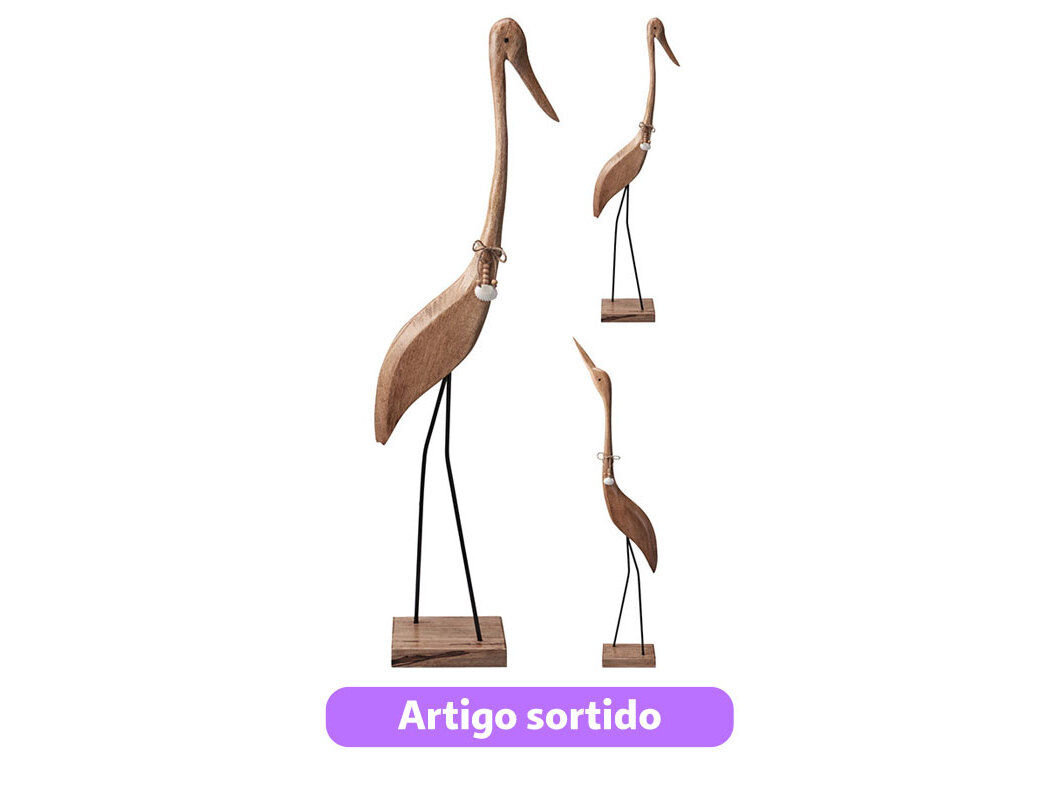 FLAMINGO DECO KOOPMAN MADEIRA 16X10X66 CM MODELOS SORTIDOS image number 0