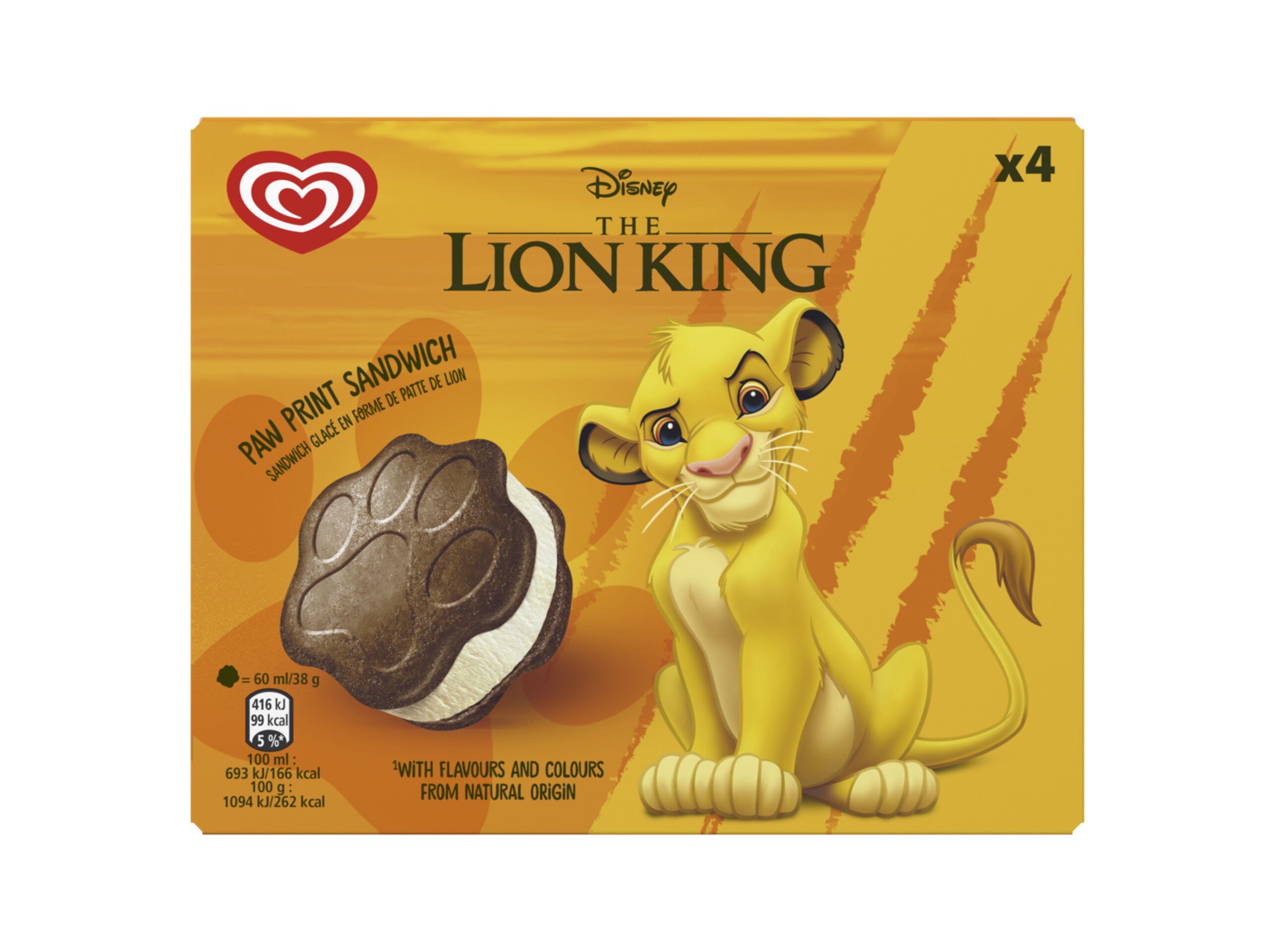SANDWICH OL&Aacute; DISNEY LION KING 4X60ML