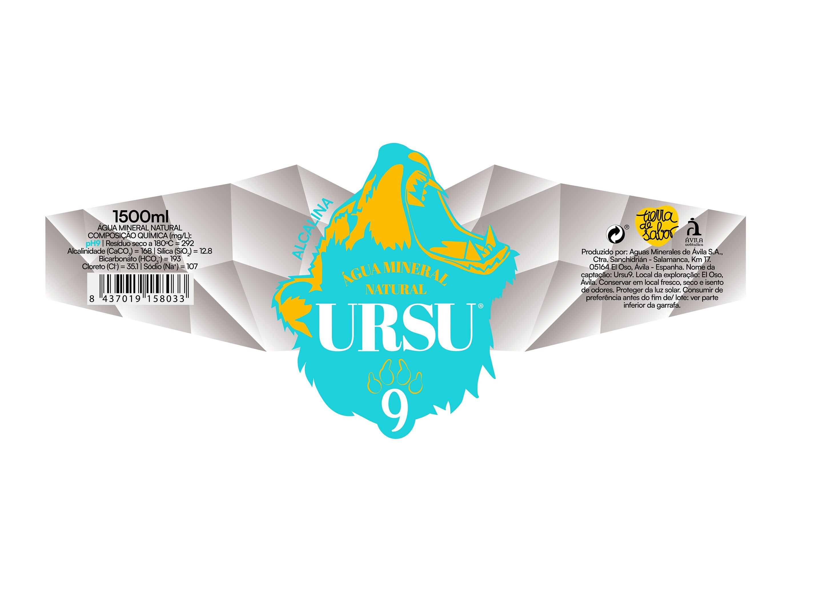 &Aacute;GUA URSU9 MINERAL 1.5L image number 1