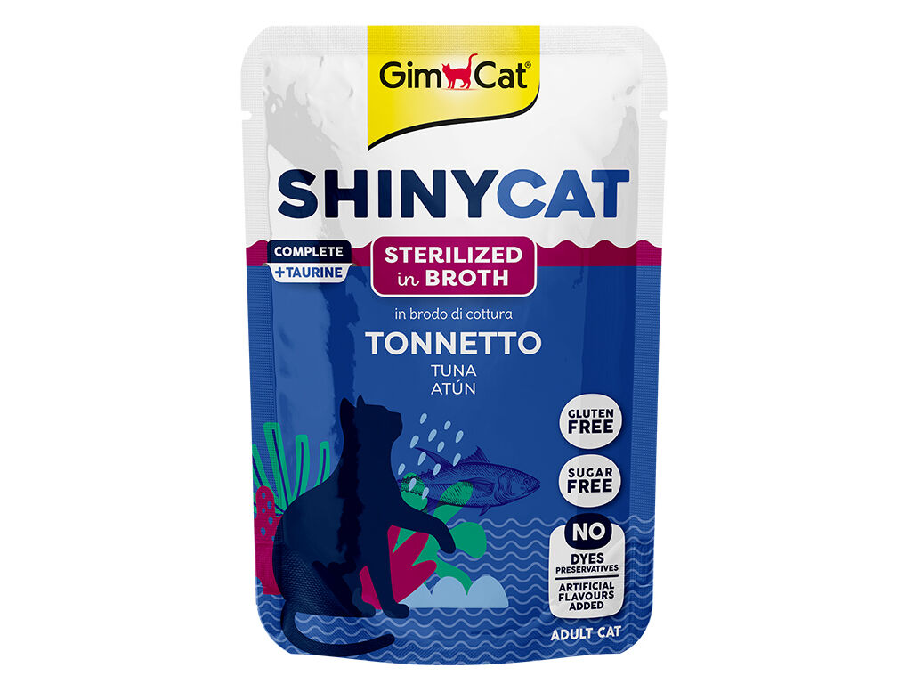 COMIDA H&Uacute;MIDA PARA GATO GIMCAT SAQUETA ESTERILIZADO ATUM 70G image number 1