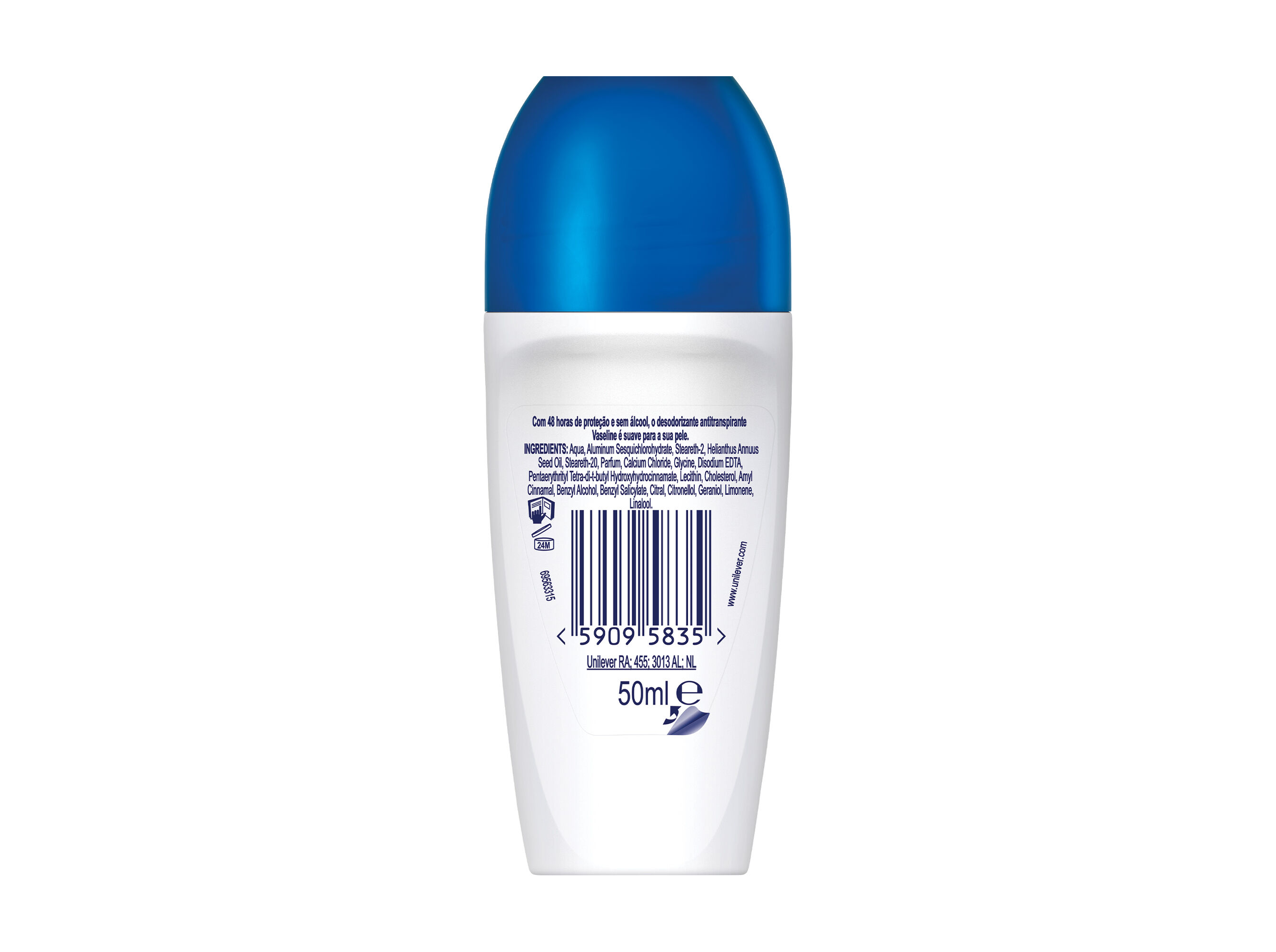 DEO VASELINE ROLL-ON HIDRA ESSENCIAL 50ML image number 1