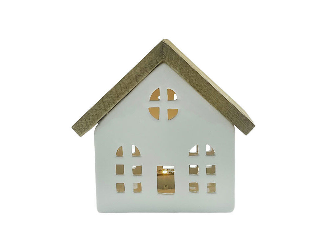 CASTI&Ccedil;AL CASA CER&Acirc;MICA ACTUEL BRANCO 13X9X12.5CM image number 0