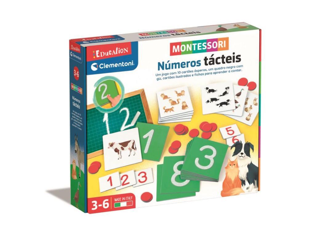 JOGO MONTESSORI N&Uacute;MEROS T&Aacute;TCTEIS CLEMENTONI