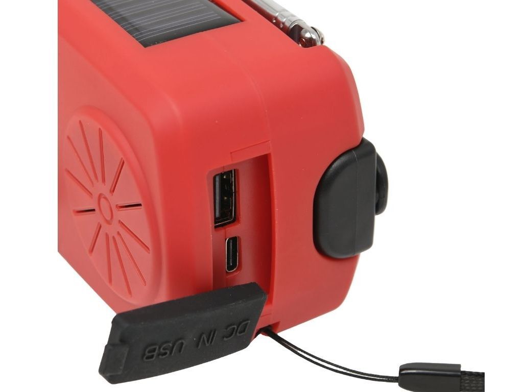 R&Aacute;DIO SOLAR DE EMERG&Ecirc;NCIA 4000MAH COM LANTERNA LED E SOS image number 3