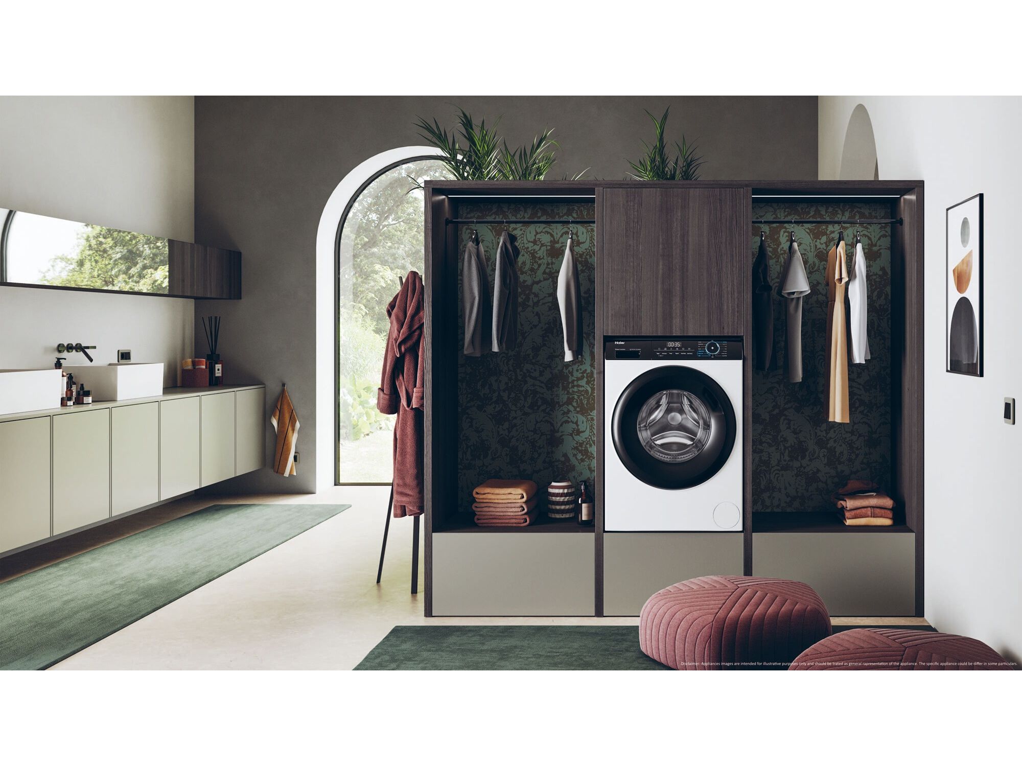 M&Aacute;QUINA DE LAVAR ROUPA HAIER HW80-BP14939-IB - BRANCO A 8KG image number 8