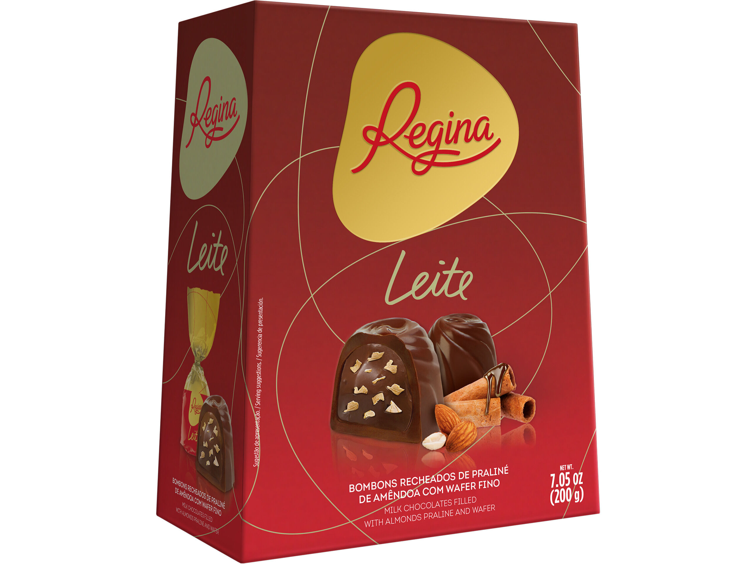 BOMBONS REGINA RECHEIO AMENDOA & WAFFERS 200G image number 0