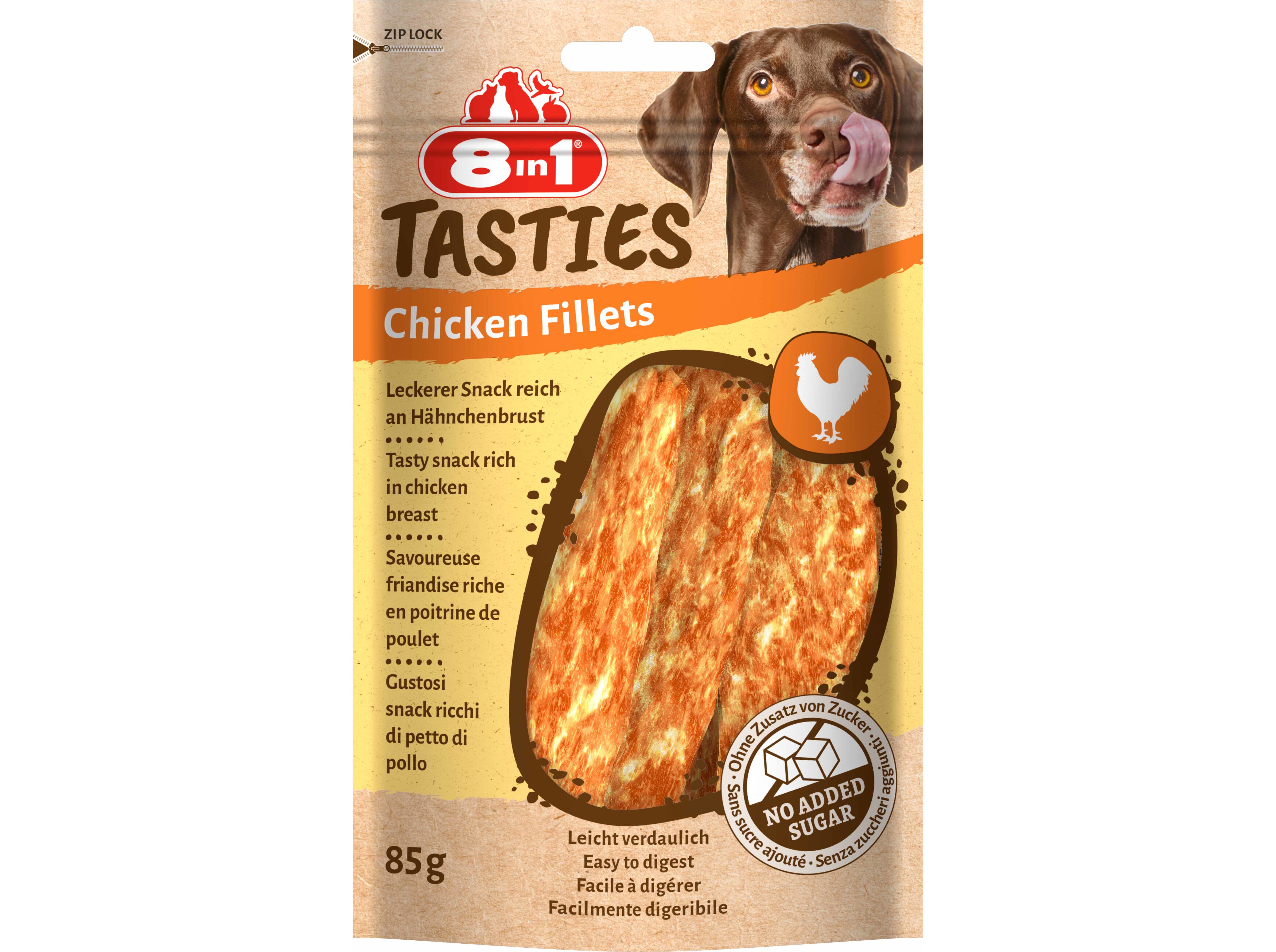 SNACKS C&Atilde;O 8IN1 CHICKEN FILLETS 85G image number 0