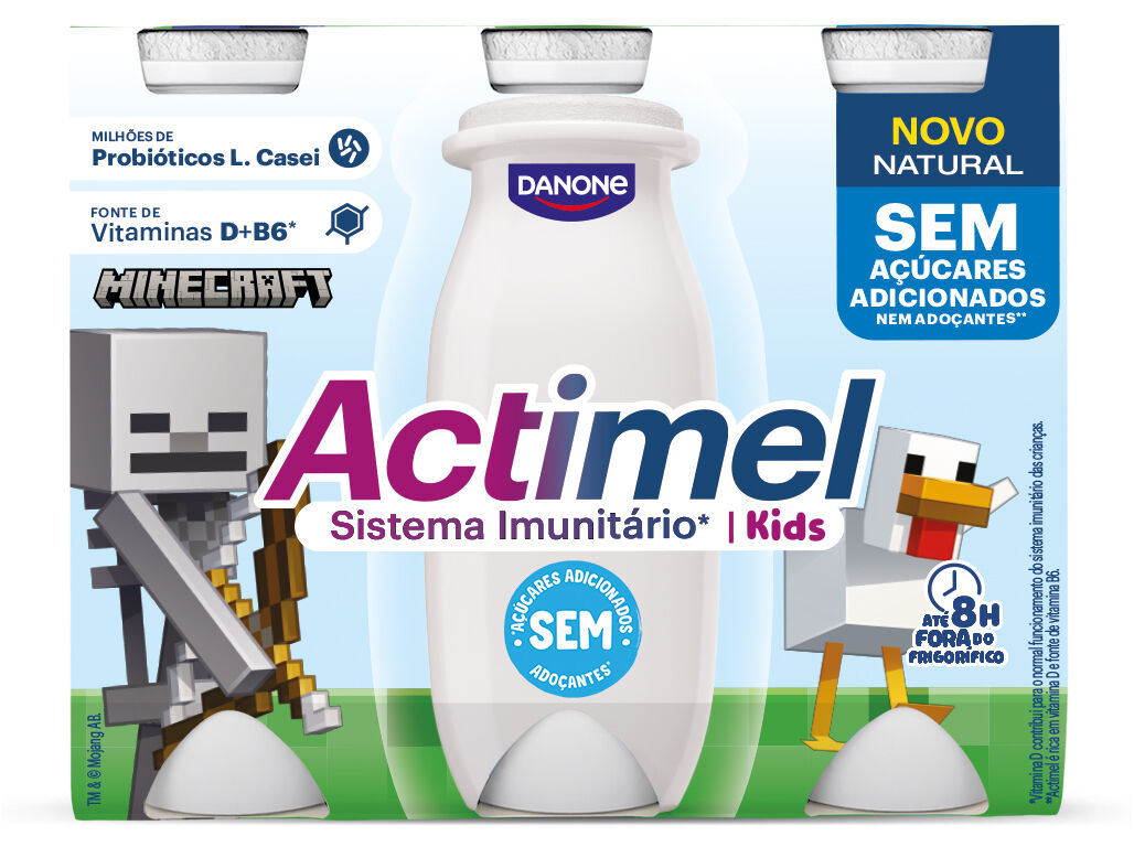 IOGURTE INFANTIL ACTIMEL NATURAL NAS 6X100G