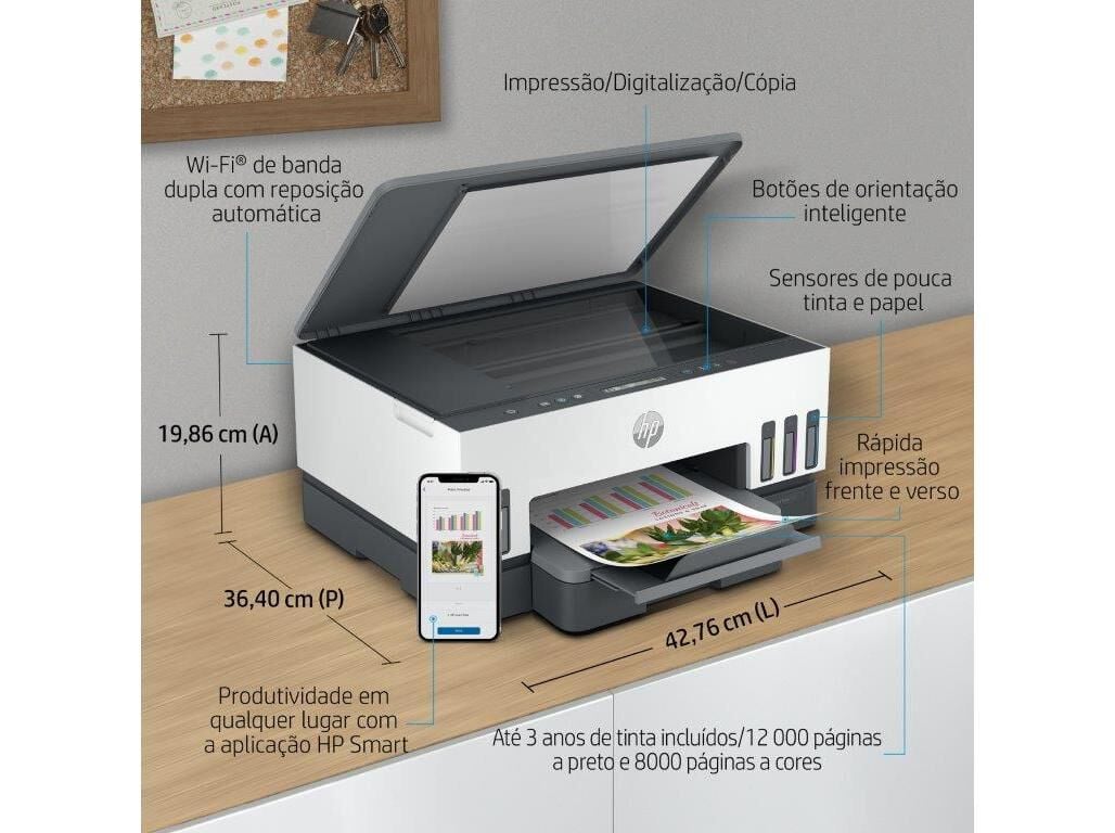 IMPRESSORA HP SMART TANK 7005 MULTIFUN&Ccedil;&Otilde;ES image number 6