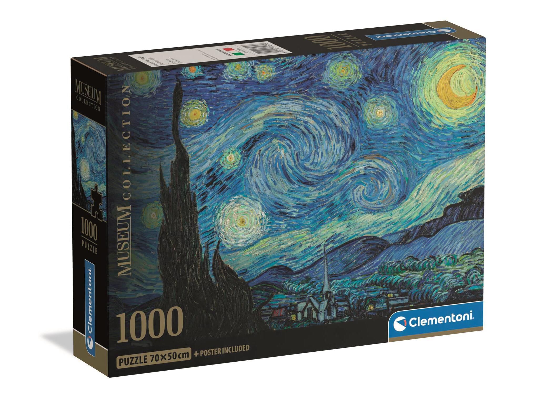 PUZZLE MUSEUM CLEMENTONI STARRY NIGHT 1000 PE&Ccedil;AS