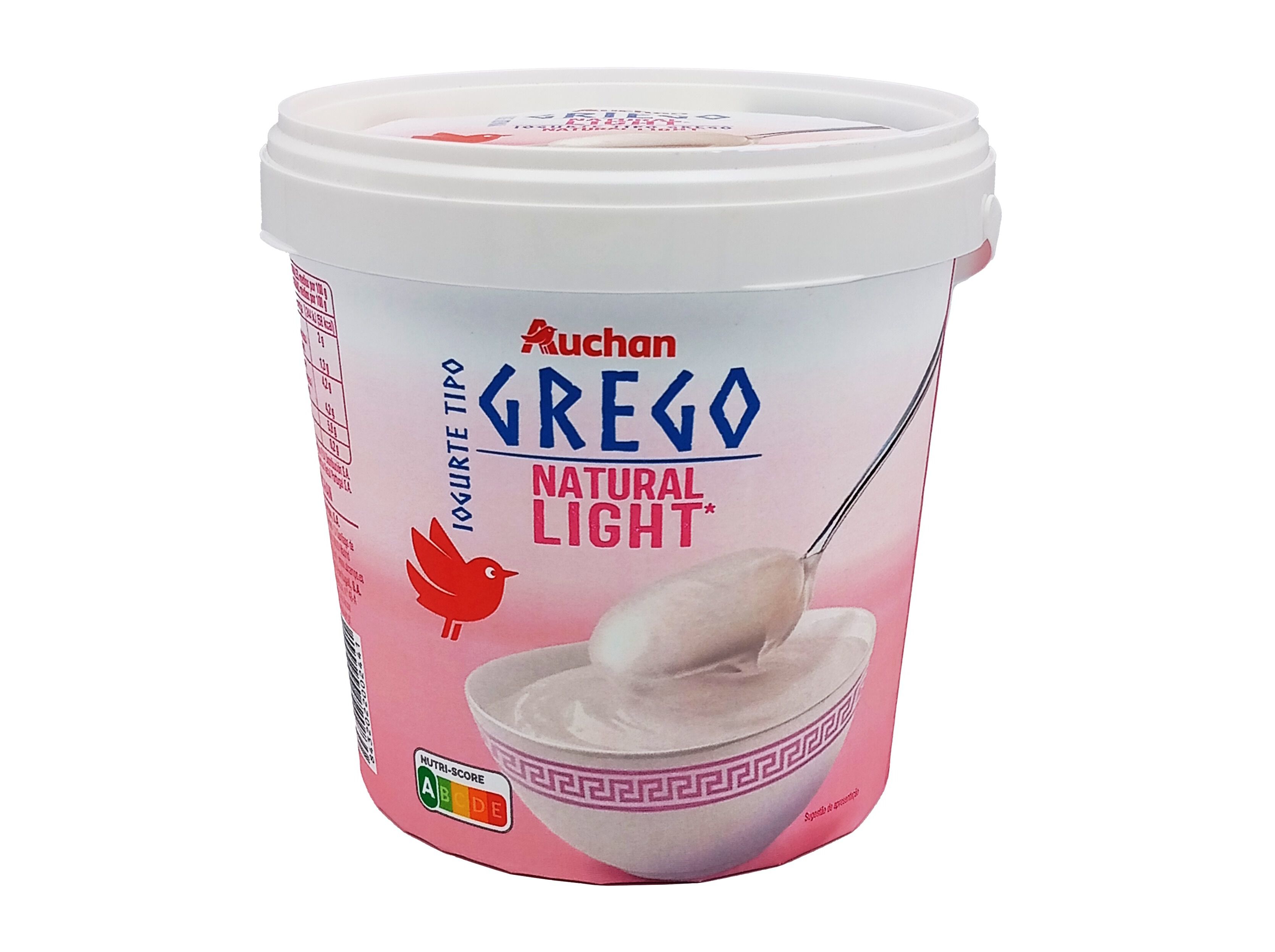 IOGURTE GREGO AUCHAN NATURAL LIGHT 1 KG