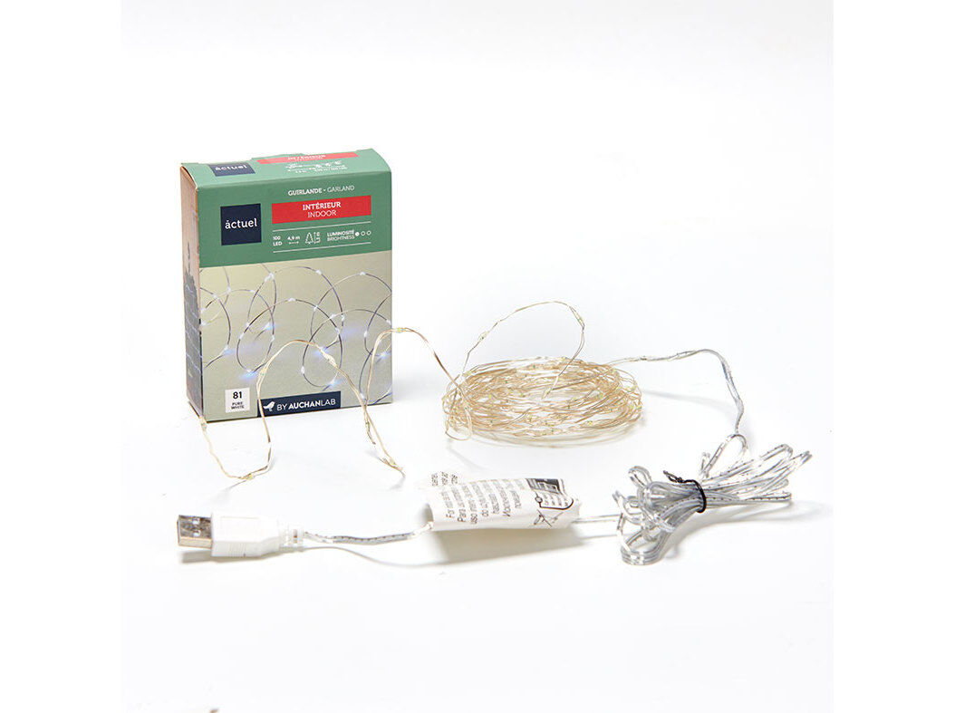 LUZES BRANCAS USB ACTUEL INTERIOR 100LED image number 0