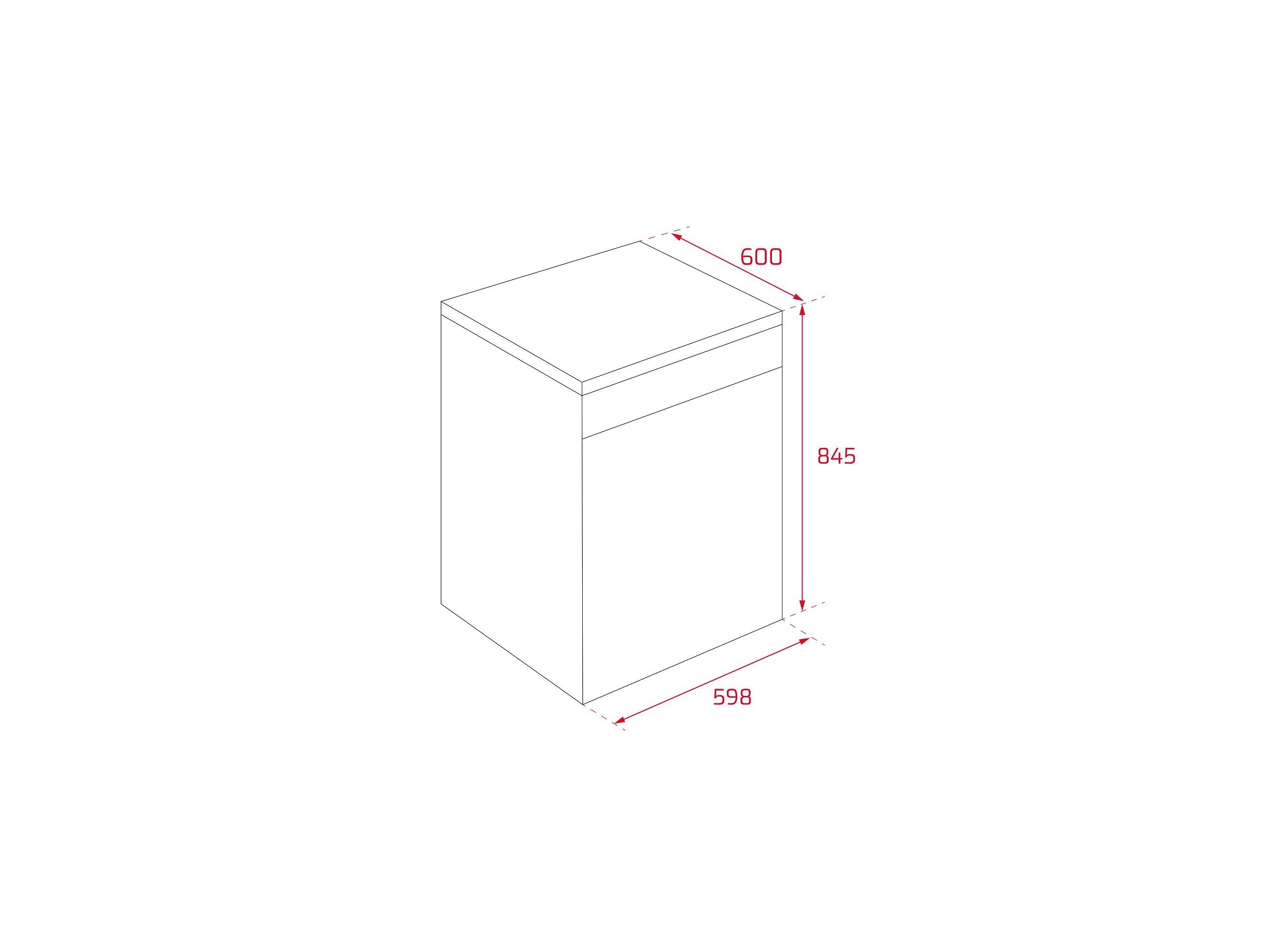 MAQ LAVAR LOI&Ccedil;A TEKA DFS 76810 WH 14 TALHERES BRANCA image number 3