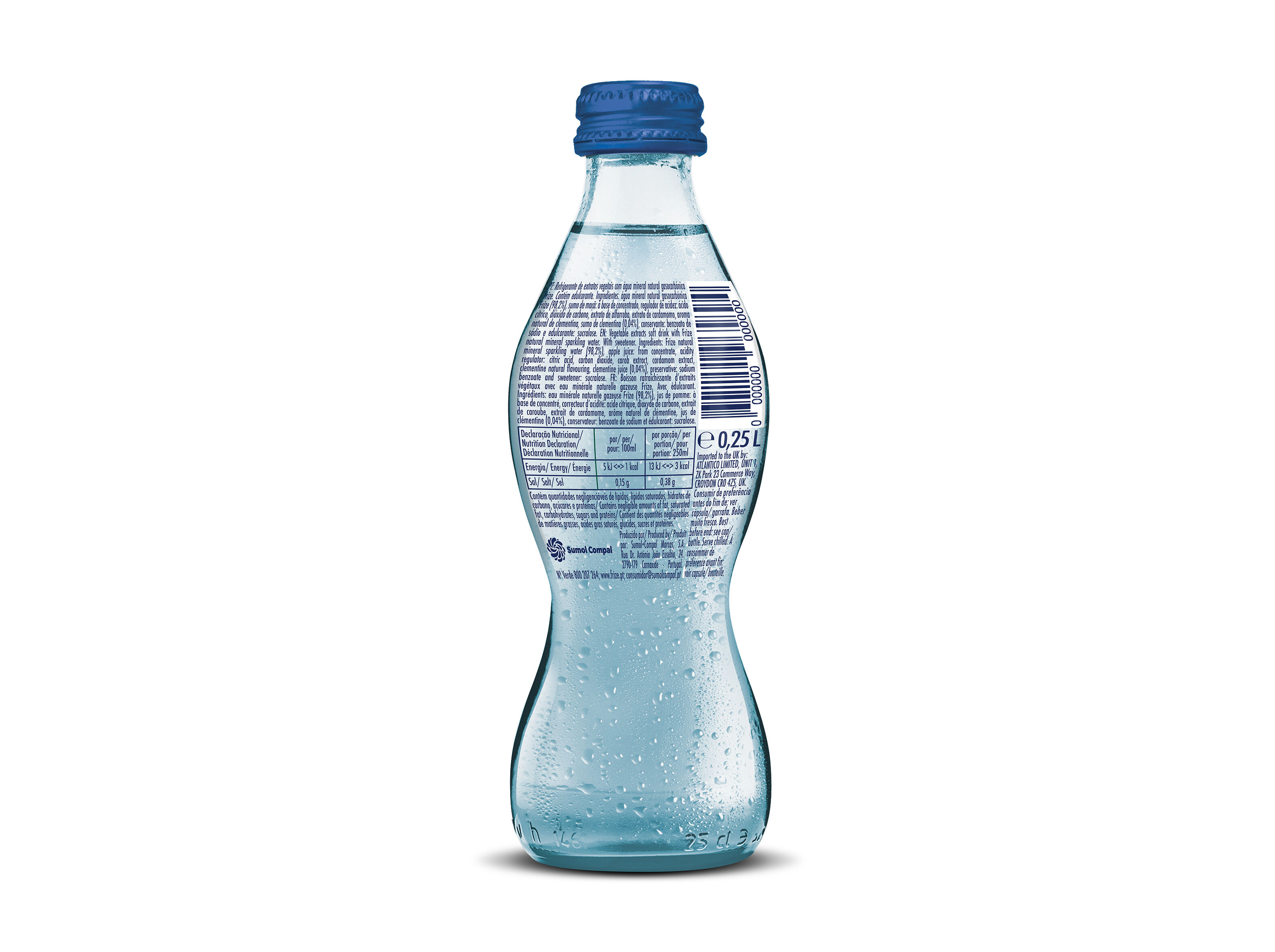 &Aacute;GUA C/ G&Aacute;S C/ SABOR FRIZE BOT. CLEM CARDAM 4X25CL image number 2