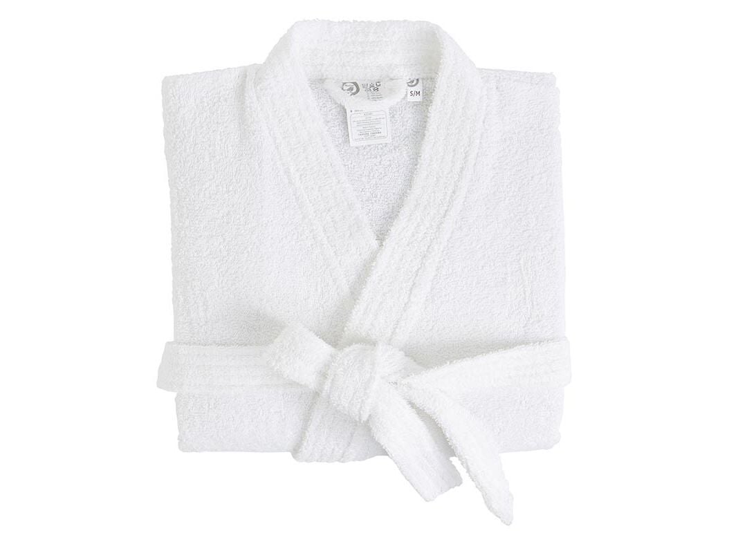 ROUP&Atilde;O DE BANHO AUCHAN 100% ALGOD&Atilde;O 300G/M2 BRANCO TAMANHO L-XL