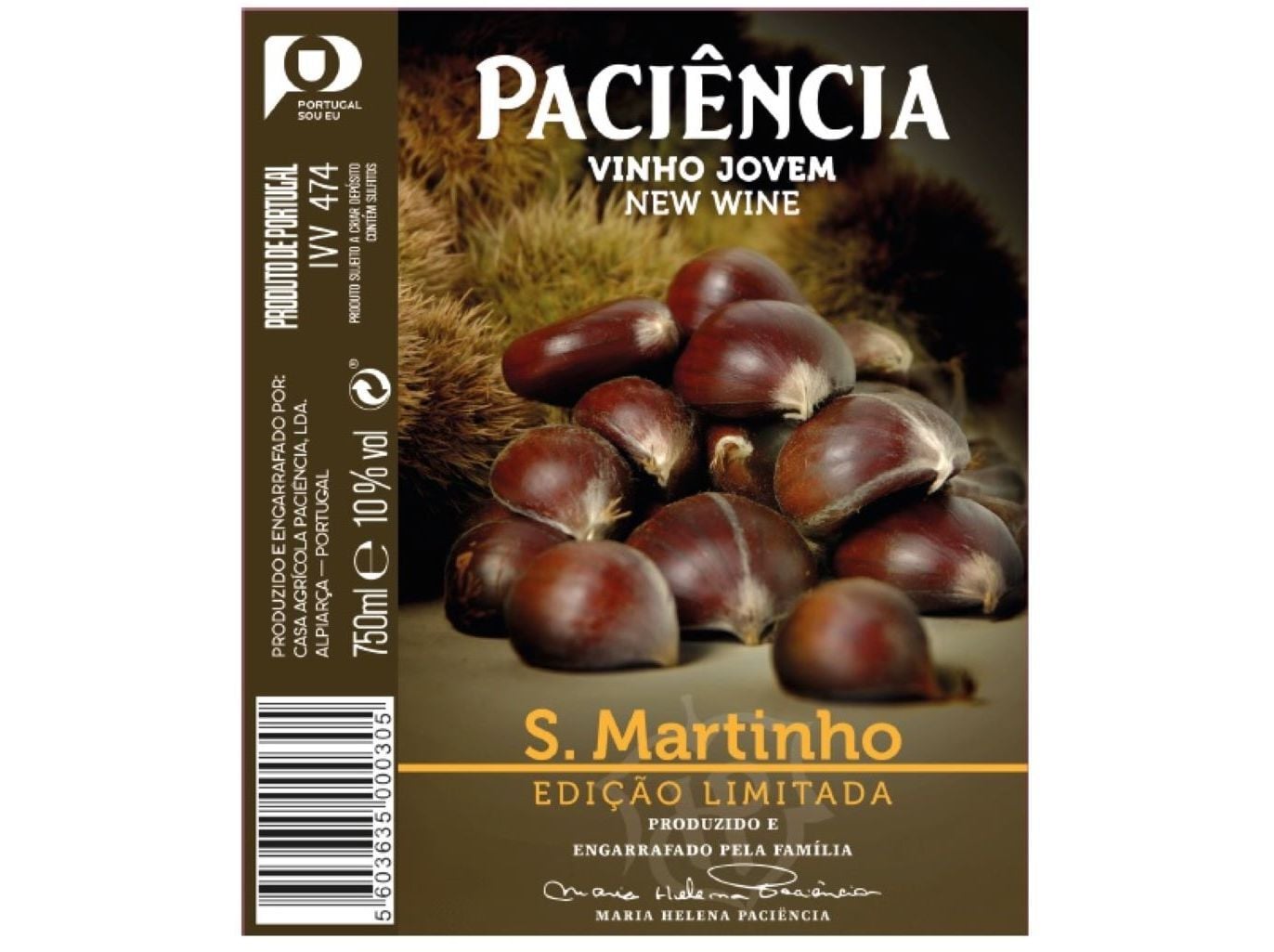 VINHO JOVEM PACI&Ecirc;NCIA S. MARTINHO 0.75L image number 1