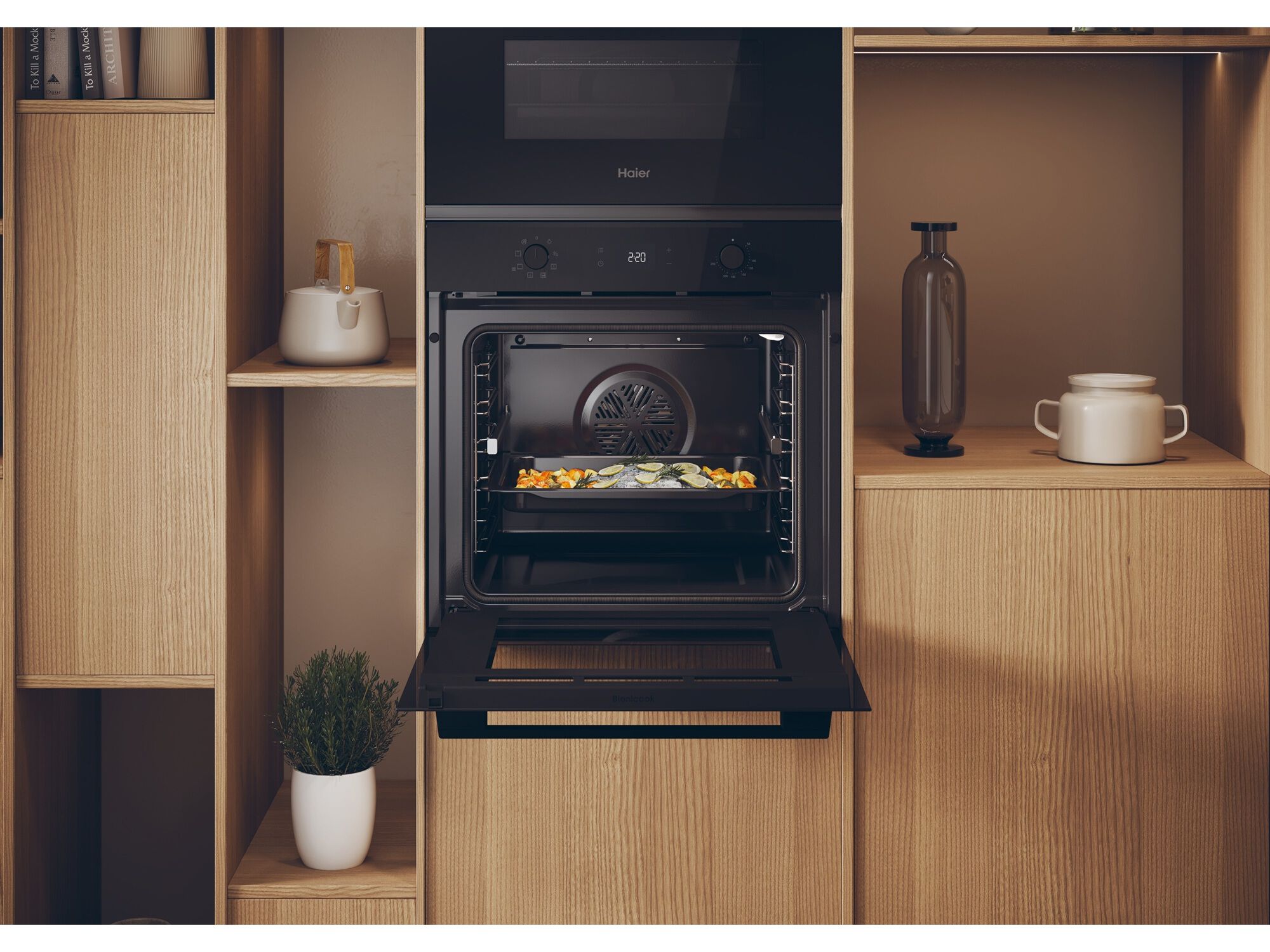 FORNO MULTIFUN&Ccedil;&Otilde;ES HAIER H6 ID2P3T1HTB HIDROL&Iacute;TICO 78L A+ image number 9