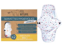 Pensos Feel Natural Higiénicos Reutilizáveis Médio 2 un