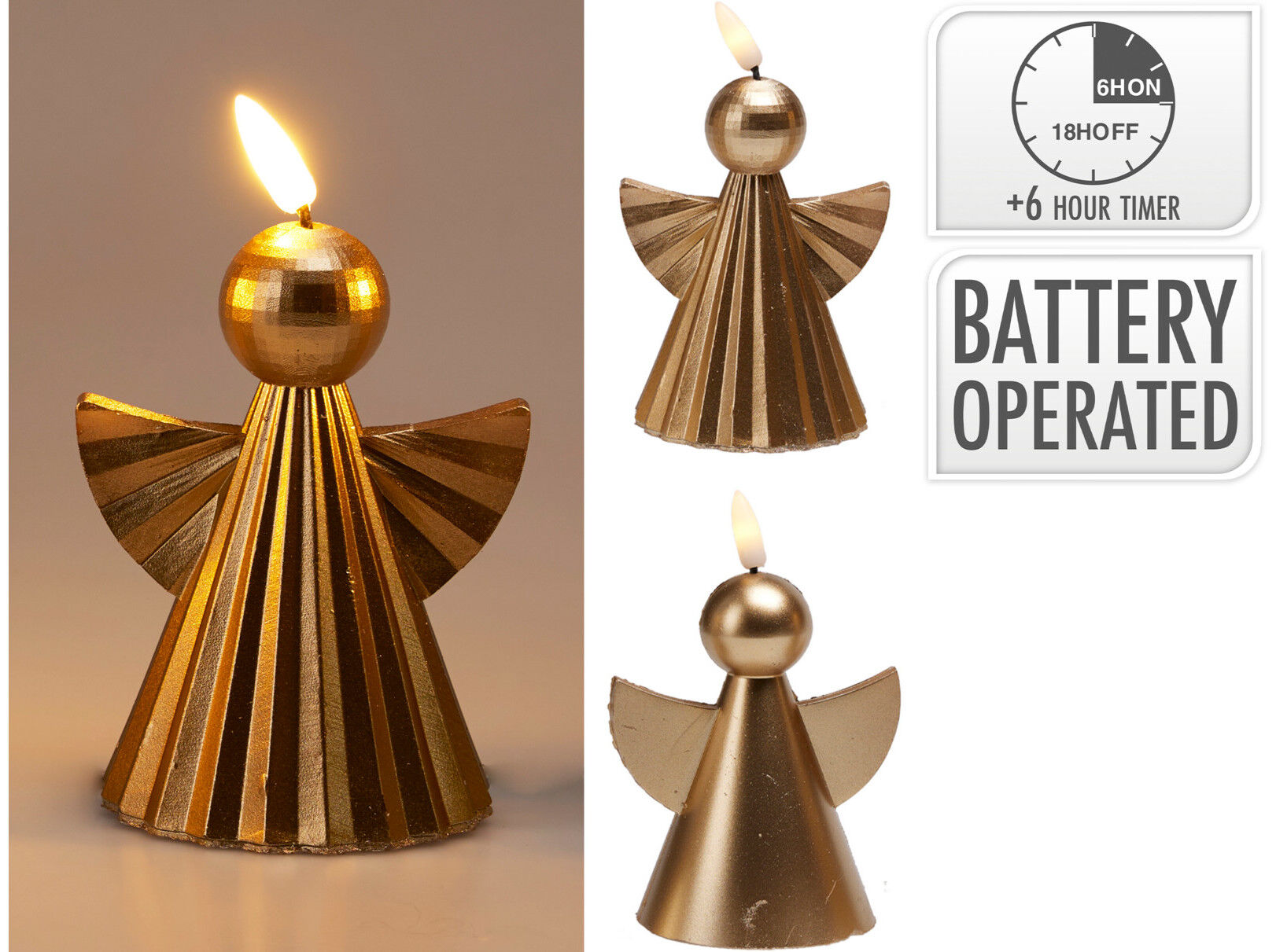 VELA LED ANJO 11CM MODELOS SORTIDOS image number 1