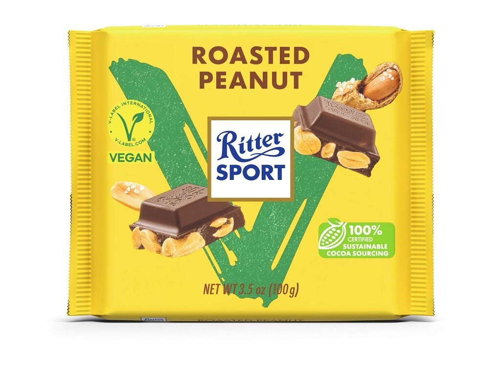 CHOCOLATE RITTER SPORT AMENDOIM TOSTADO VEGAN 100 G image number 1
