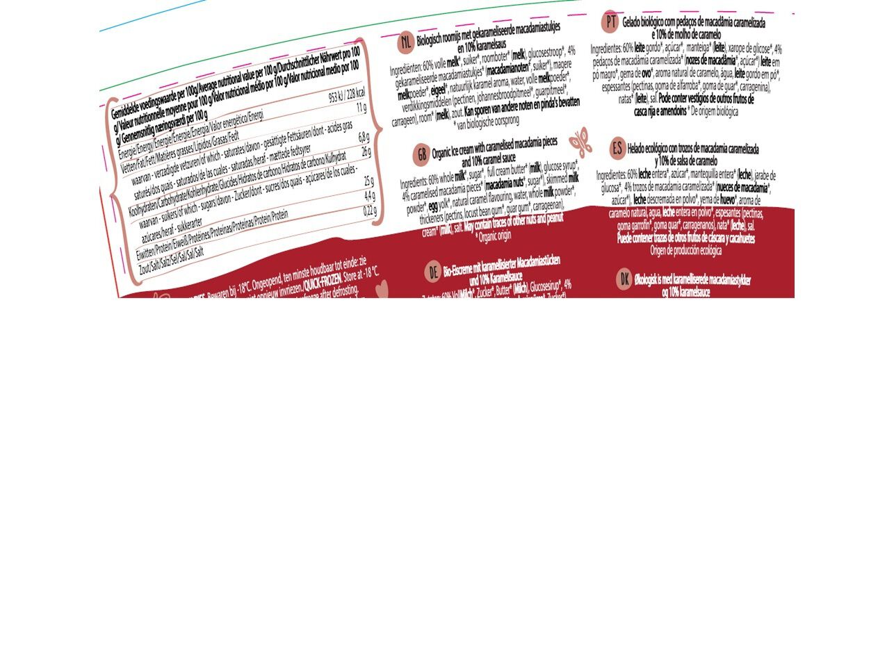 GELADO HAPPY MRS JERSEY MACADAMIA CARAMEL BIO 500ML image number 1