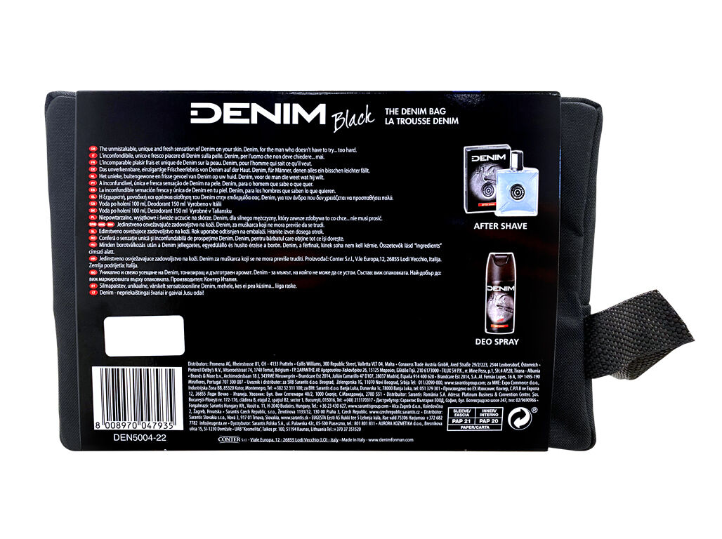 CONJUNTO DENIM DEO+ASH BLACK 100+150ML image number 1