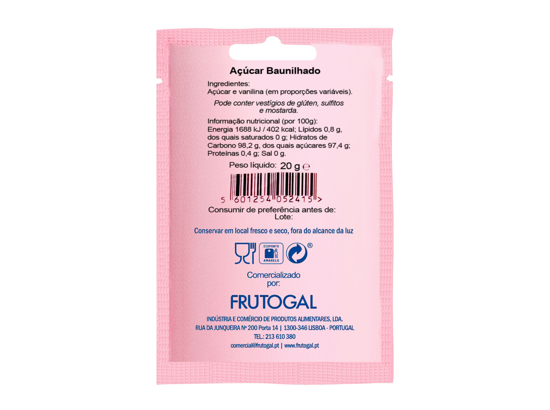 A&Ccedil;&Uacute;CAR CIMARROM BAUNILHADO 20G image number 1